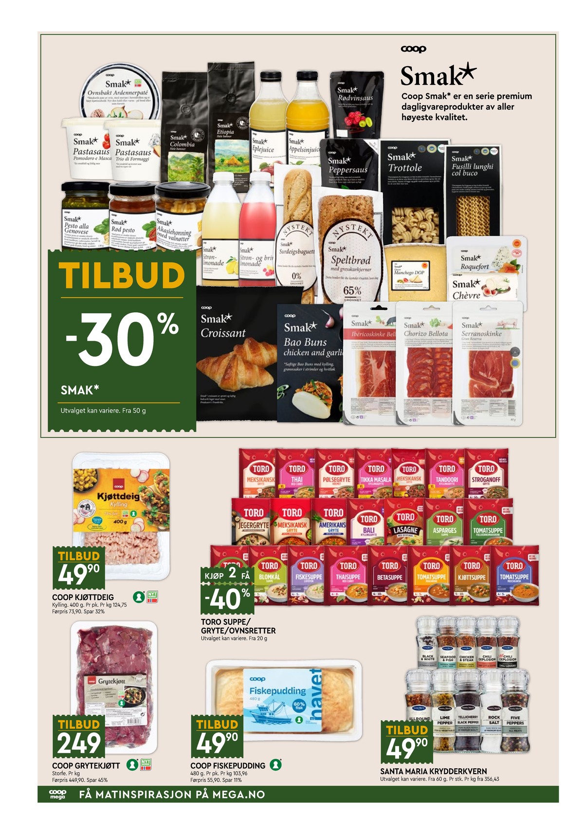 Se Coop Mega kundeavis for uge 40 på Tilbudsuken.no. Se gode tilbud på mange varer. Les kundeavisen her! Side 2