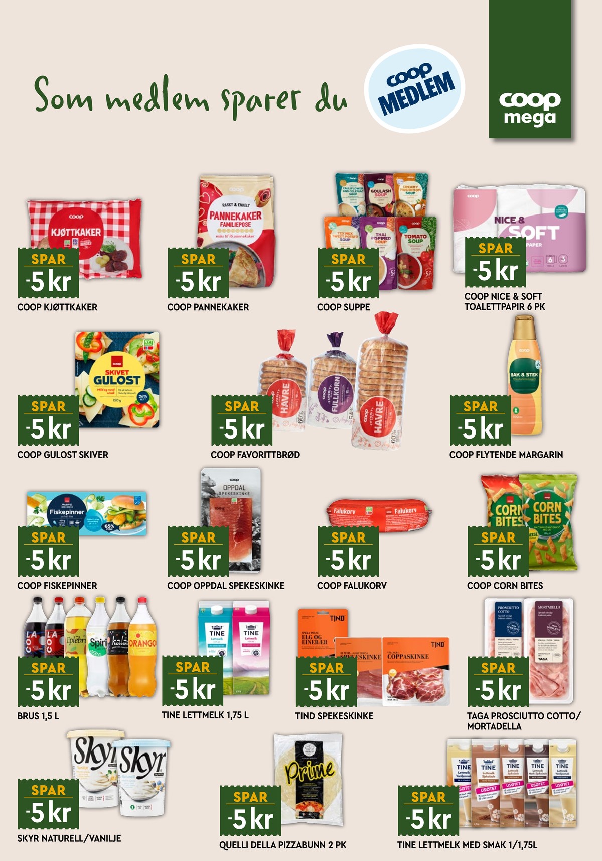 Se Coop Mega kundeavis for uge 40 på Tilbudsuken.no. Se gode tilbud på mange varer. Les kundeavisen her! Side 13