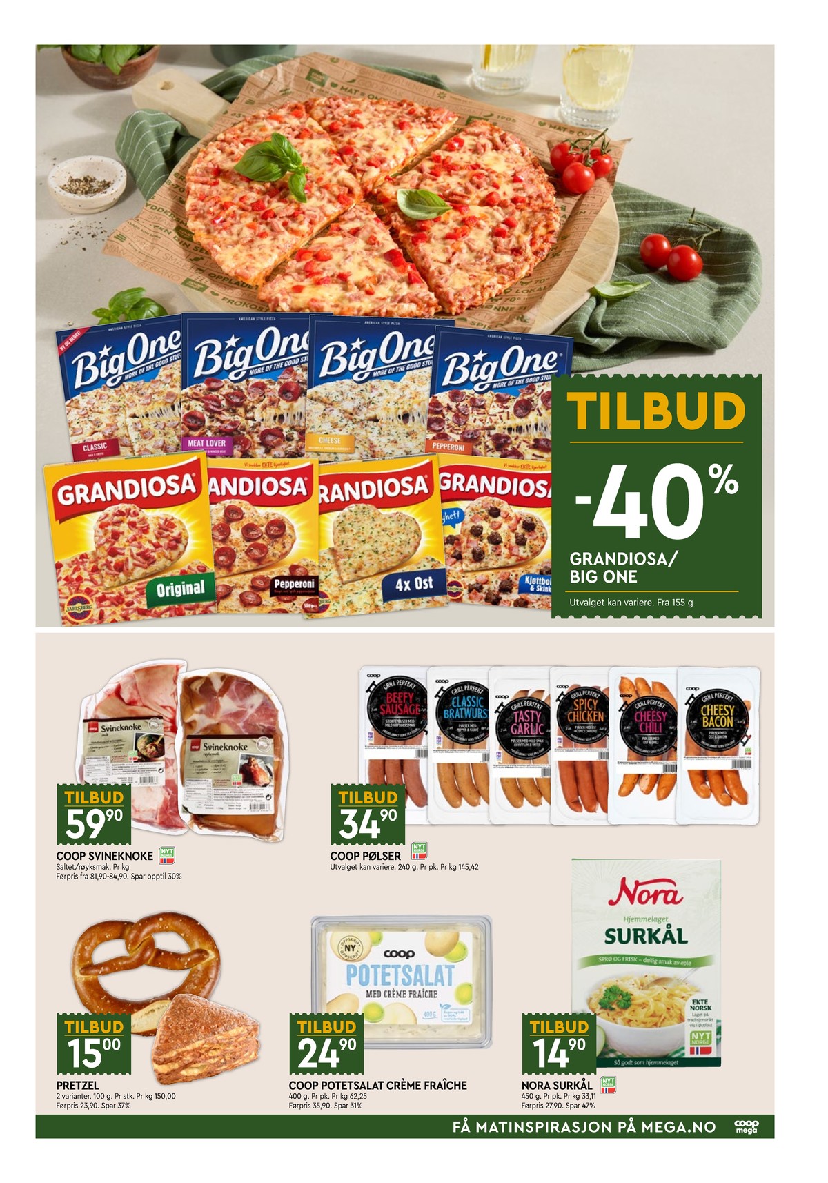 Se Coop Mega kundeavis for uge 40 på Tilbudsuken.no. Se gode tilbud på mange varer. Les kundeavisen her! Side 3