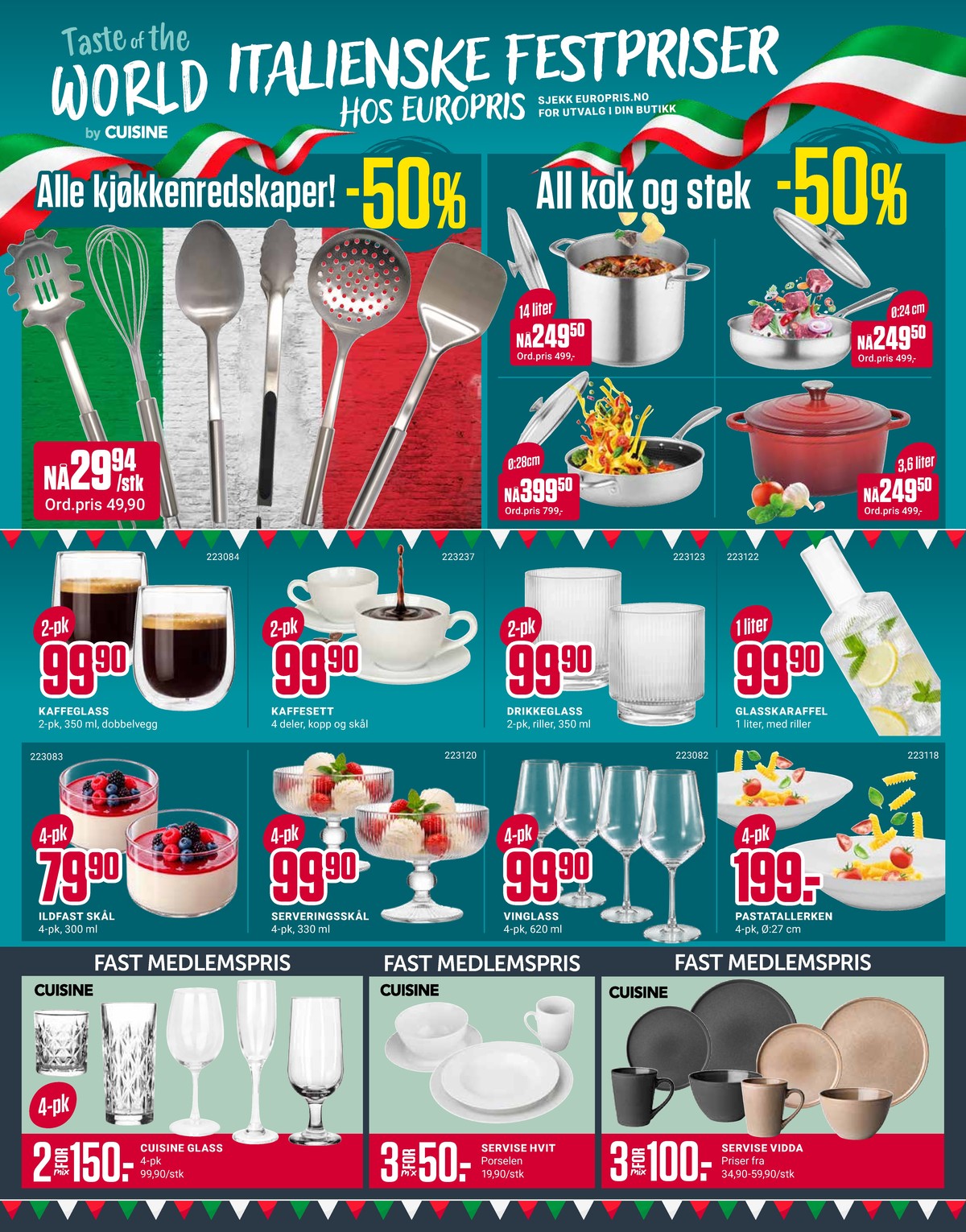 Se Europris kundeavis for uge 40 på Tilbudsuken.no. Se gode tilbud på mange varer. Les kundeavisen her! Side 10