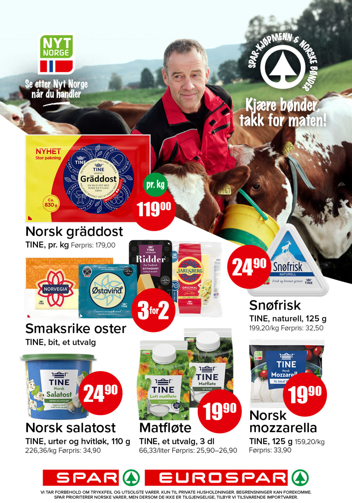 Se Spar - Eurospar kundeavis for uge 40 på Tilbudsuken.no. Se gode tilbud på mange varer. Les kundeavisen her! Side 7