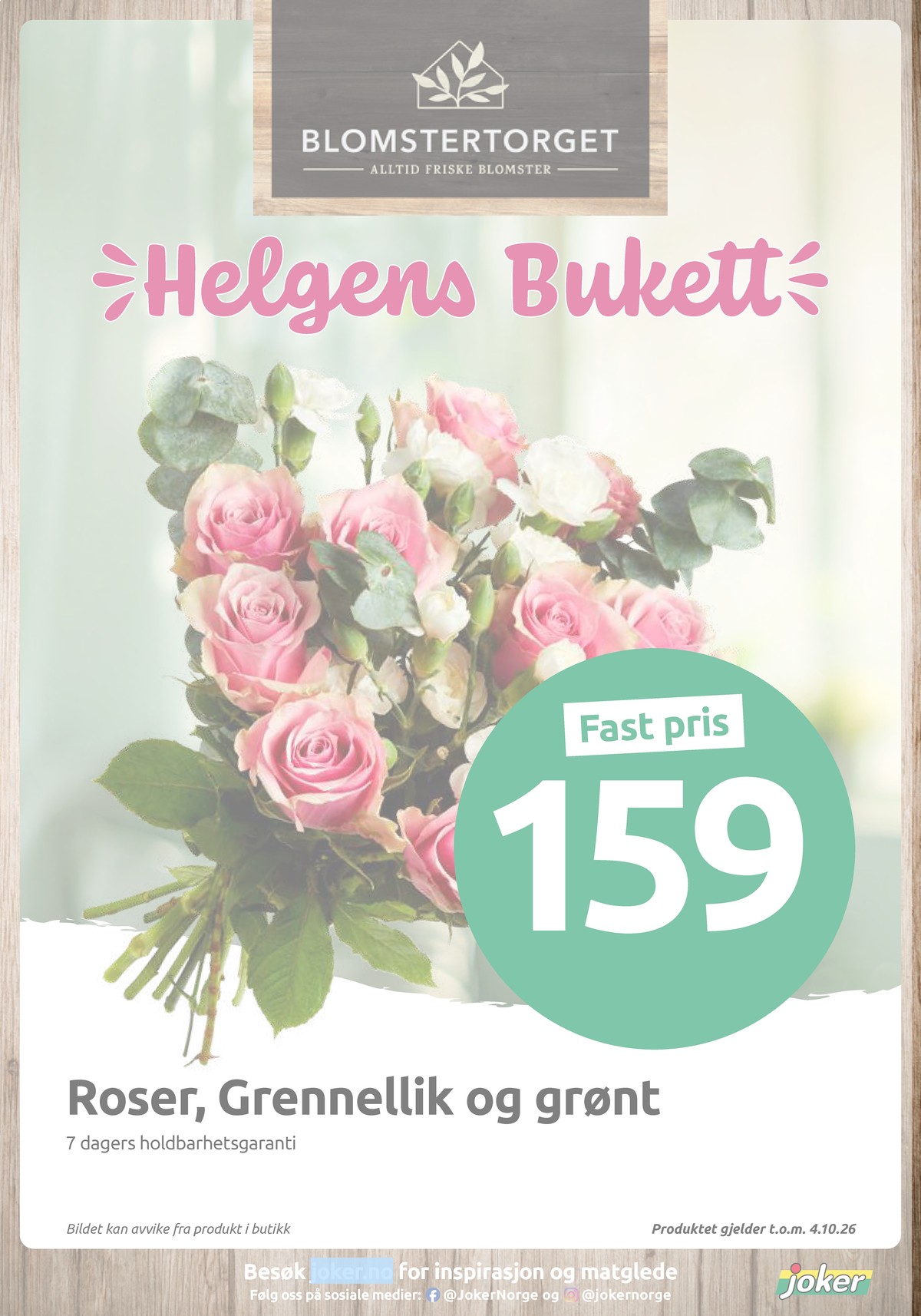 Se Joker kundeavis for uge 40 på Tilbudsuken.no. Se gode tilbud på mange varer. Les kundeavisen her! Side 16
