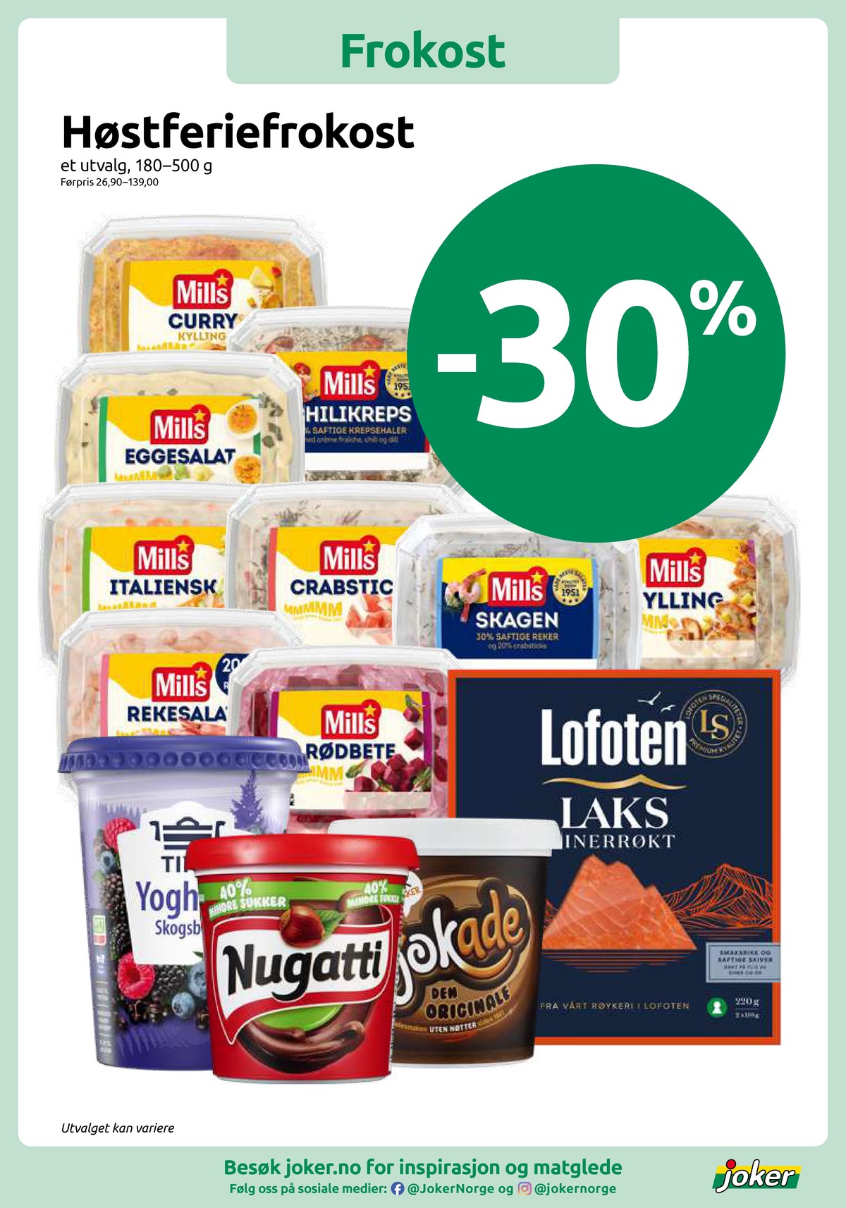 Se Joker kundeavis for uge 40 på Tilbudsuken.no. Se gode tilbud på mange varer. Les kundeavisen her! Side 5
