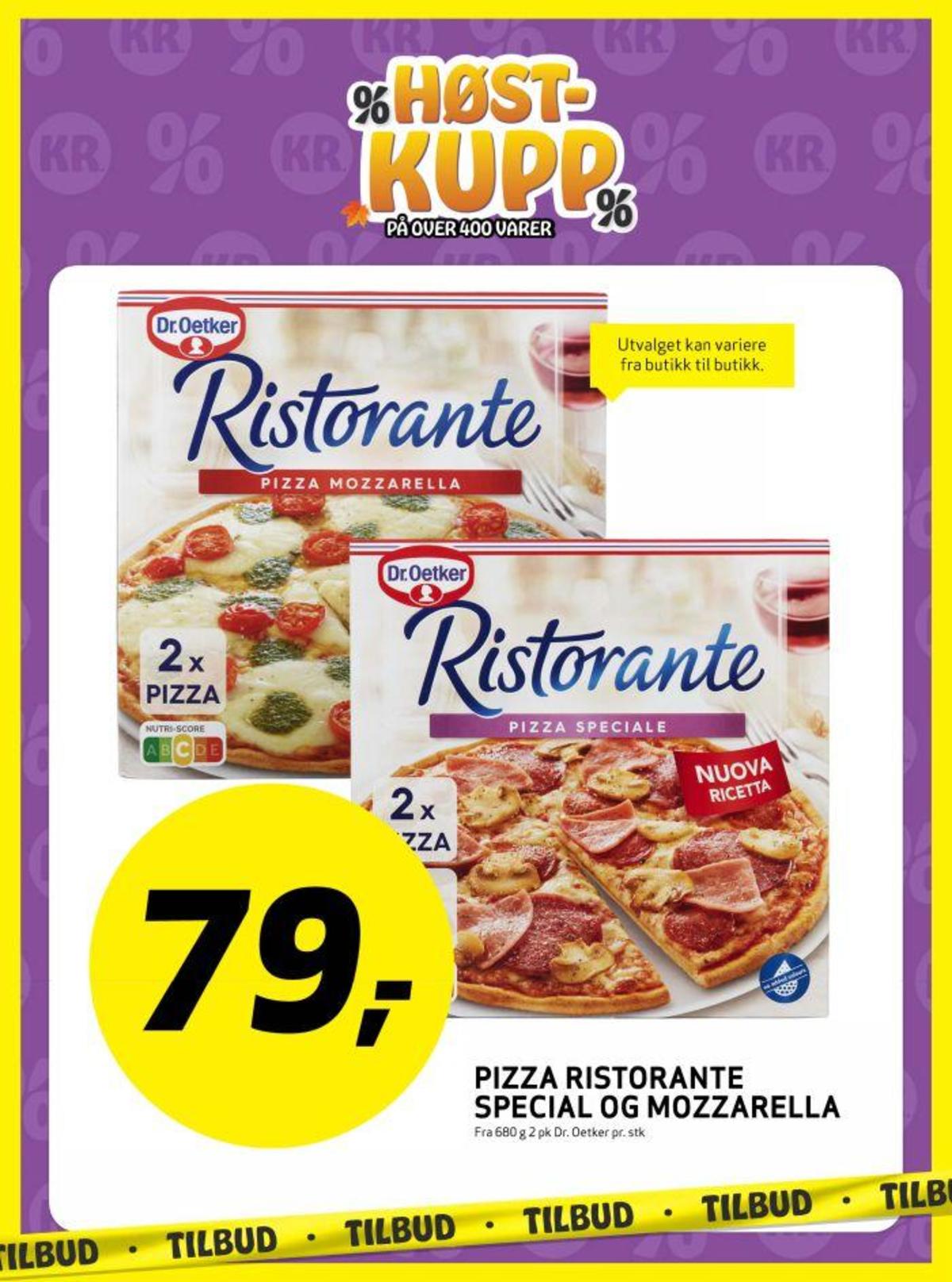 Se Bunnpris kundeavis for uke 40 på Tilbudsuken.no. Se gode tilbud på mange varer, f.eks. pizza speciale ristorante eller mozzarella pizza ristorante. Les kundeavisen her! Side 10