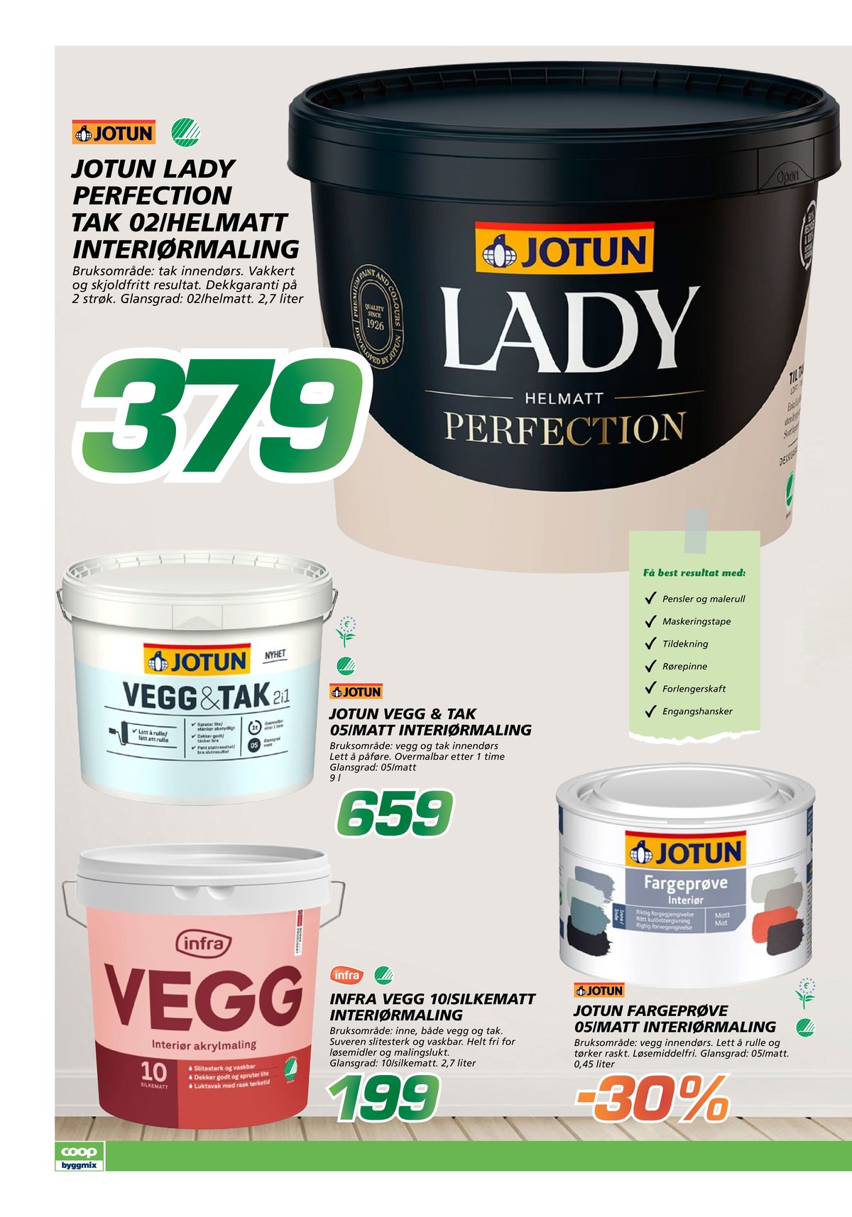 Se Coop Byggmix kundeavis for uge 40 på Tilbudsuken.no. Se gode tilbud på mange varer. Les kundeavisen her! Side 4