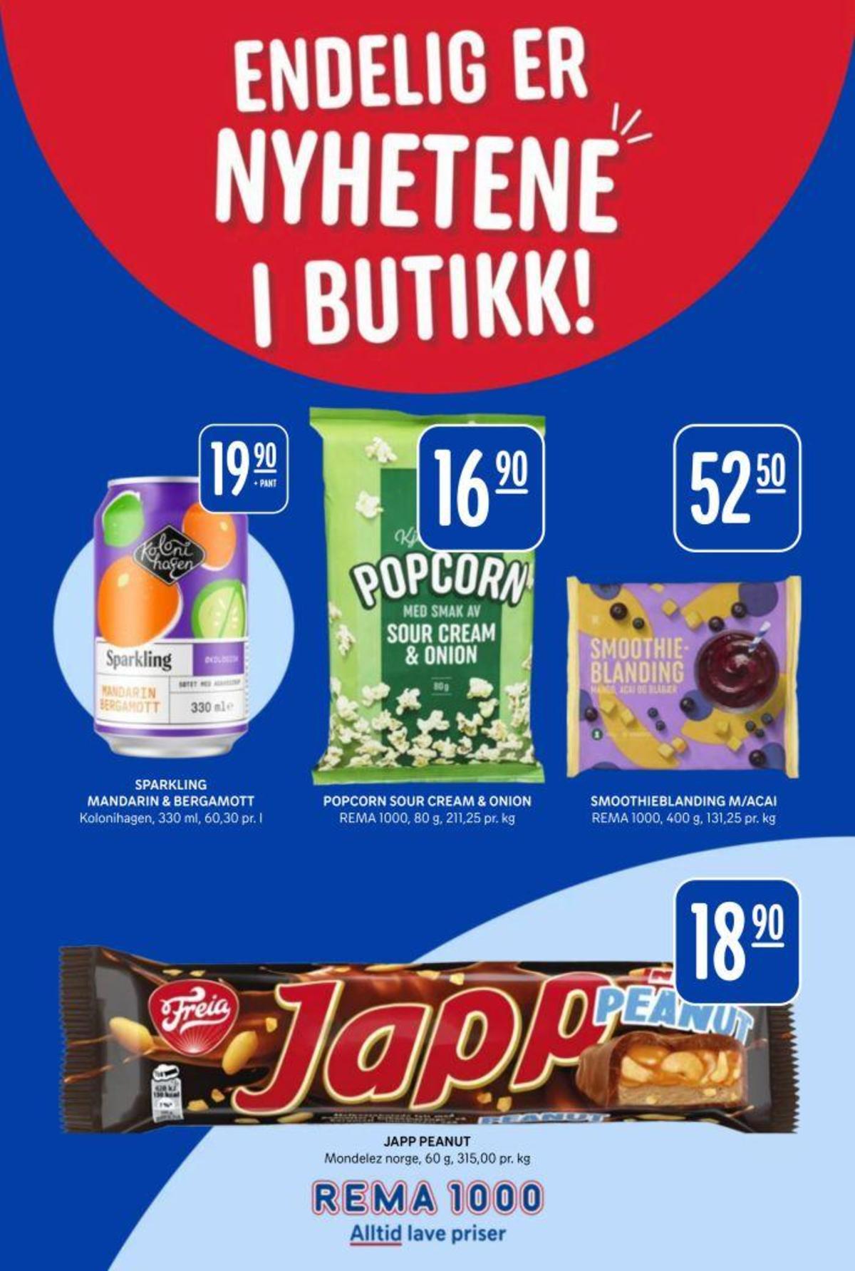 Se Rema 1000 kundeavis for uge 40 på Tilbudsuken.no. Se gode tilbud på mange varer. Les kundeavisen her! Side 1