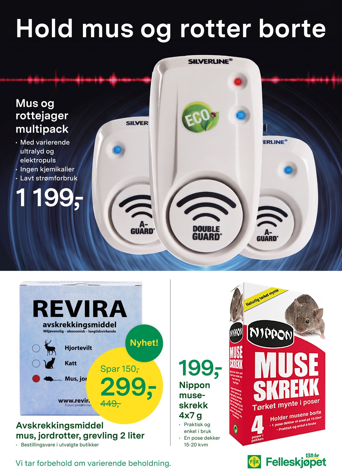 Se Felleskjøpet kundeavis for uge 40 på Tilbudsuken.no. Se gode tilbud på mange varer. Les kundeavisen her! Side 7