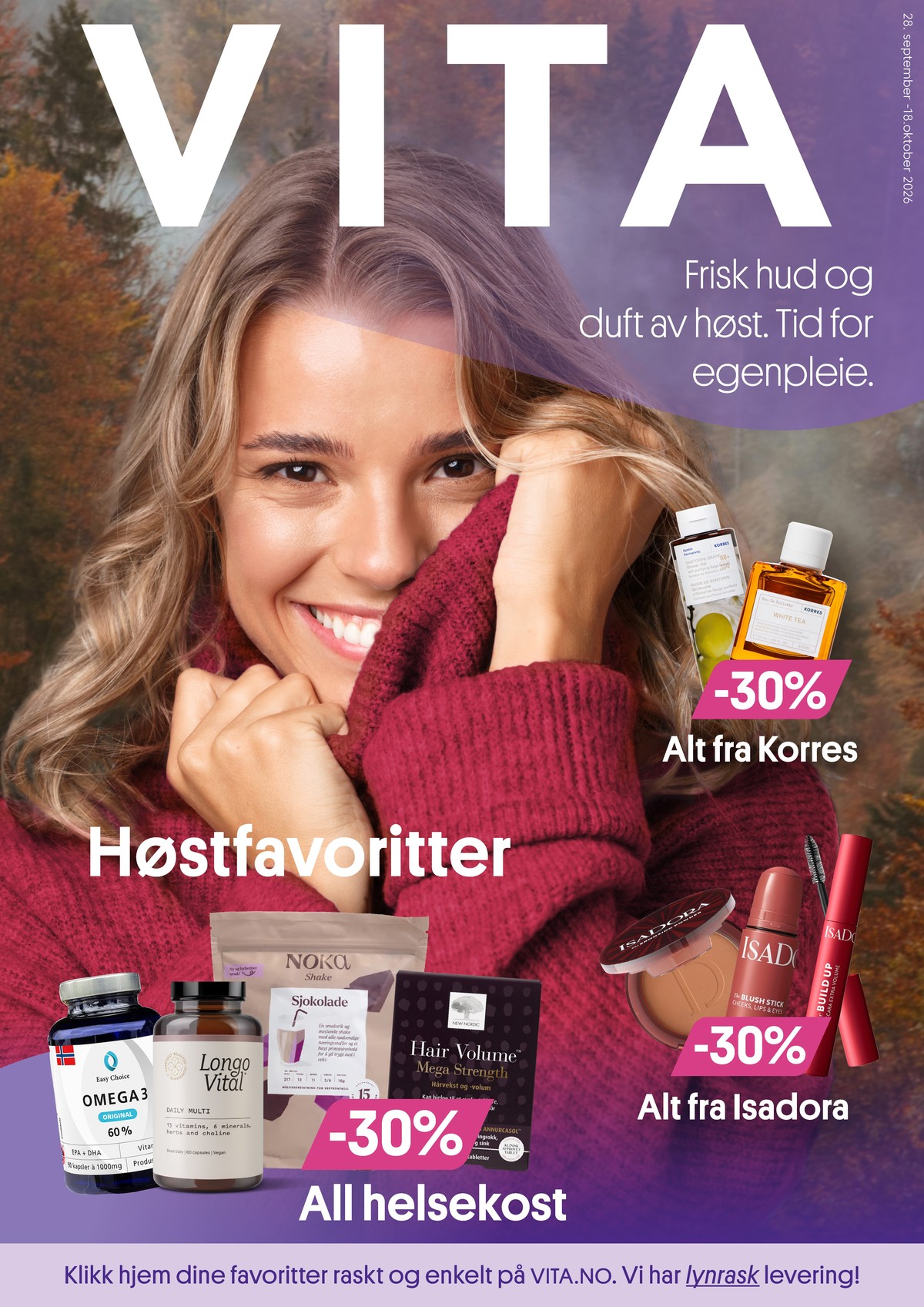 Se Vita kundeavis for uge 40 på Tilbudsuken.no. Se gode tilbud på mange varer. Les kundeavisen her! Side 1