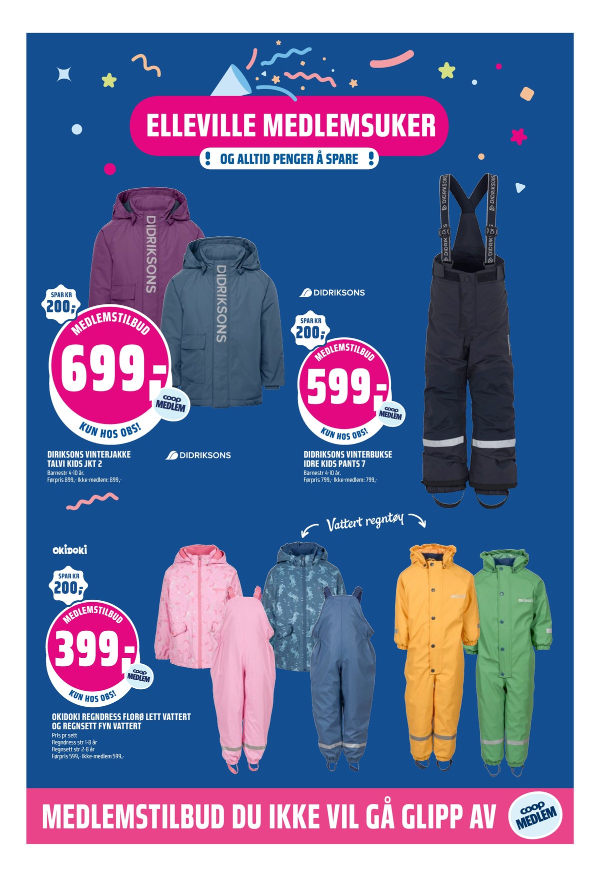 Se Coop Obs kundeavis for uge 40 på Tilbudsuken.no. Se gode tilbud på mange varer. Les kundeavisen her! Side 15