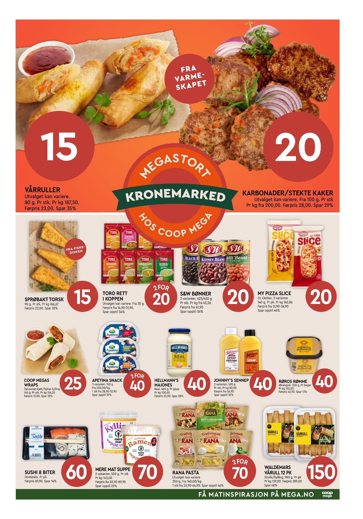 Se Coop Mega kundeavis for uge 41 på Tilbudsuken.no. Se gode tilbud på mange varer. Les kundeavisen her! Side 3