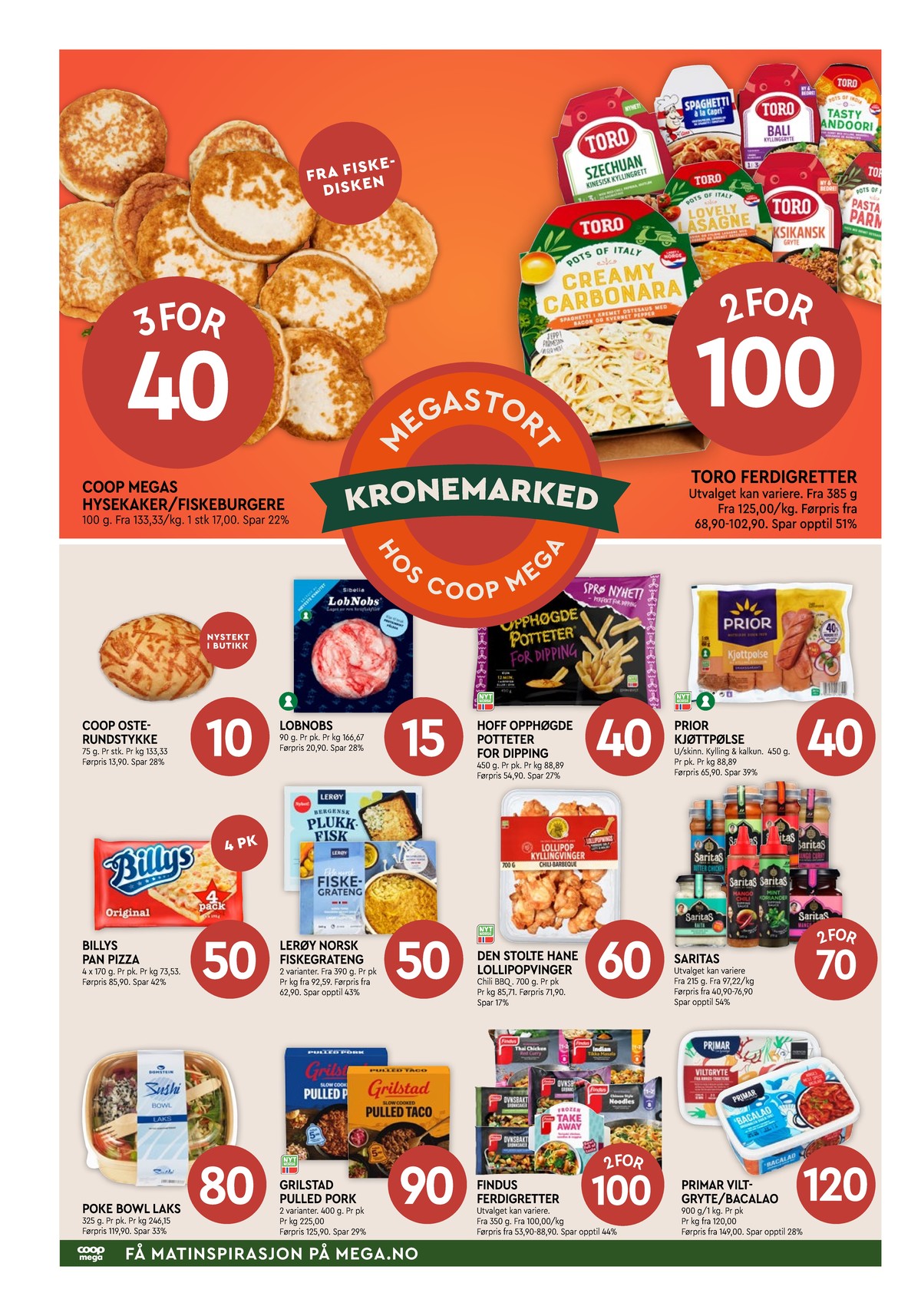 Se Coop Mega kundeavis for uke 41 på Tilbudsuken.no. Se gode tilbud på mange varer, f.eks. delikatesse coop eller andre varer. Les kundeavisen her! Side 2