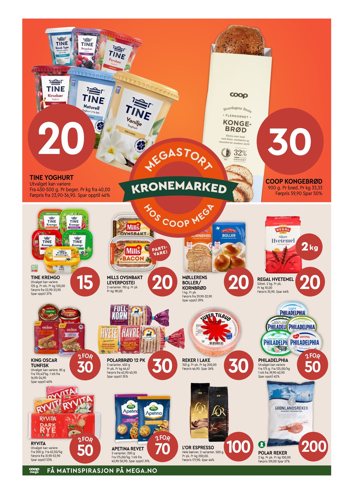Se Coop Mega kundeavis for uke 41 på Tilbudsuken.no. Se gode tilbud på mange varer, f.eks. brød coop eller andre varer. Les kundeavisen her! Side 4