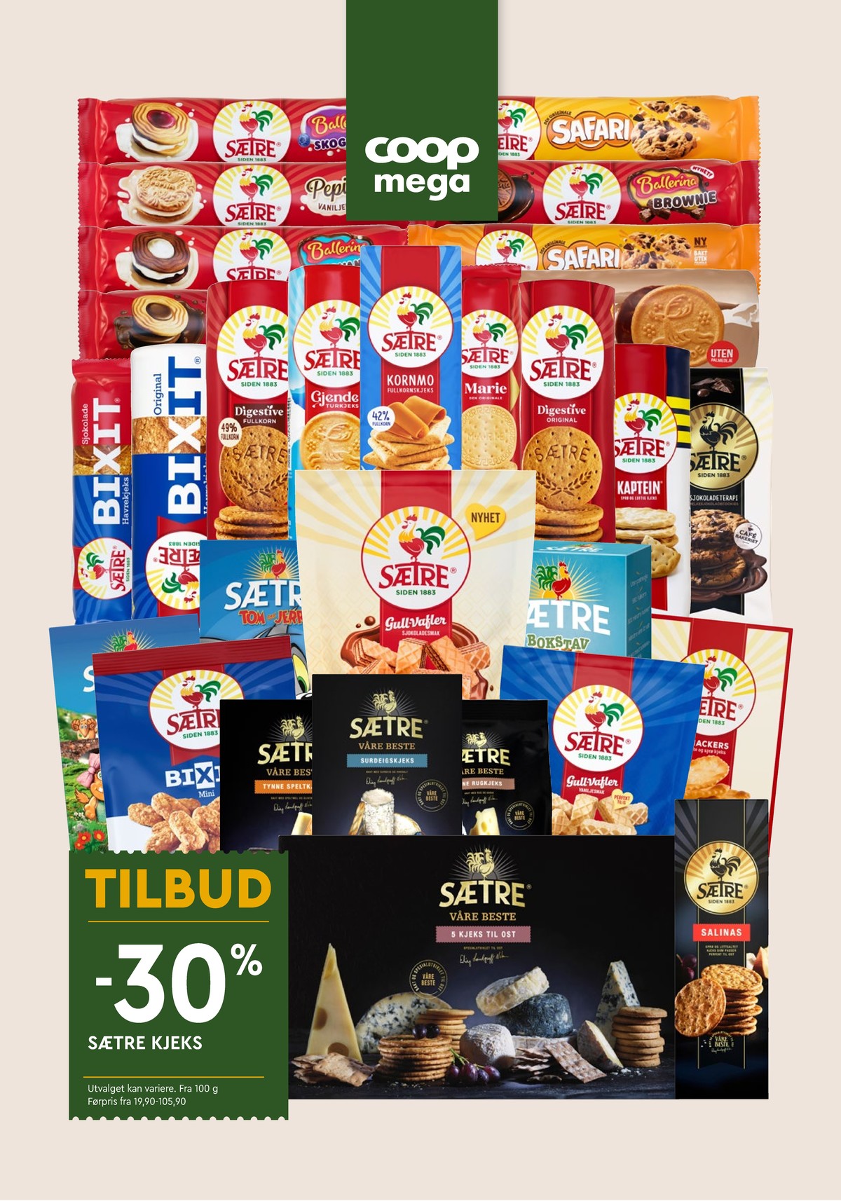 Se Coop Mega kundeavis for uke 41 på Tilbudsuken.no. Se gode tilbud på mange varer, f.eks. kjeks bixit eller kjeks snackers. Les kundeavisen her! Side 9