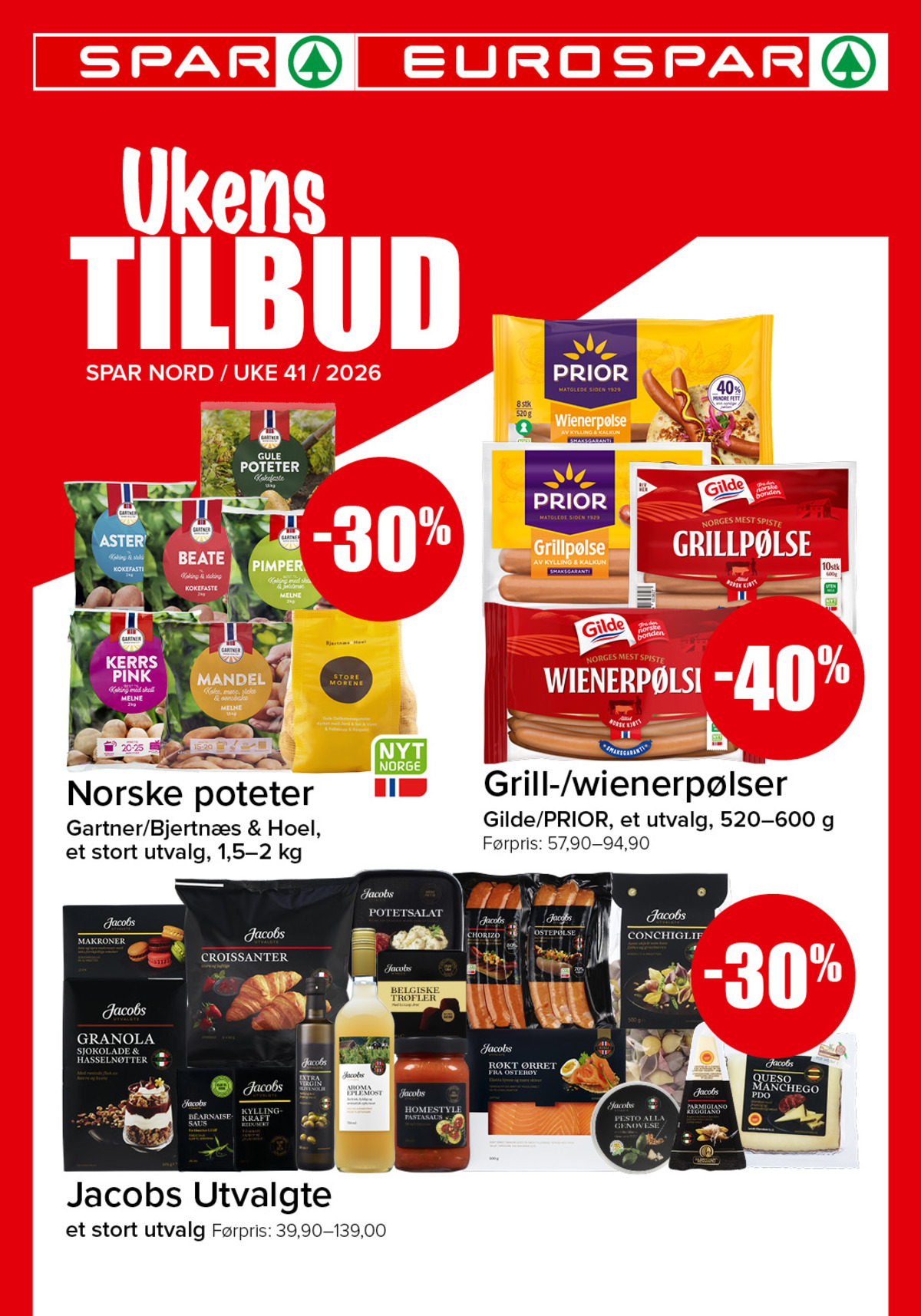 Se Spar - Eurospar kundeavis for uke 41 på Tilbudsuken.no. Se gode tilbud på mange varer, f.eks. grillpølser prior eller wienerpølser prior. Les kundeavisen her! Side 1