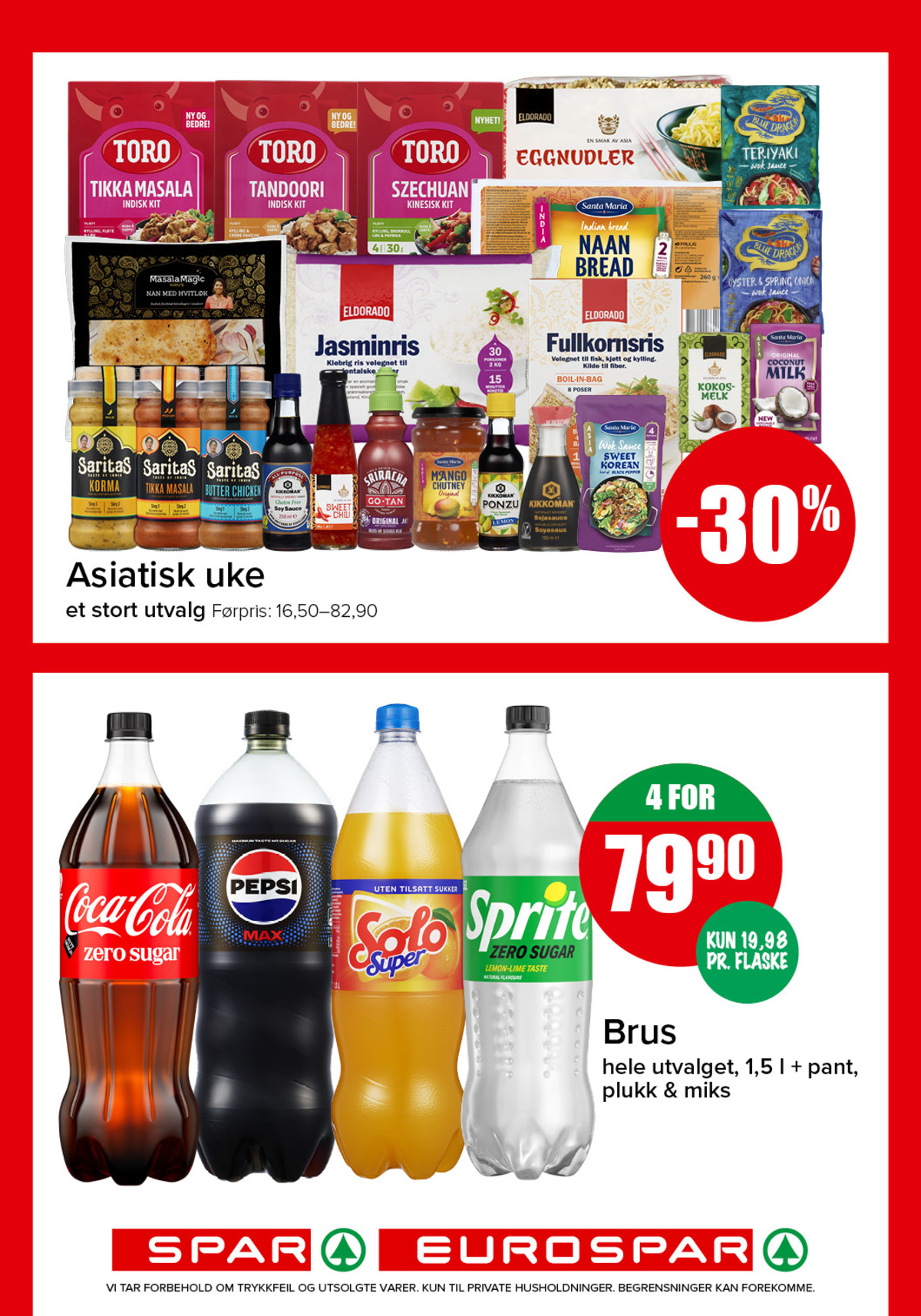 Se Spar - Eurospar kundeavis for uke 41 på Tilbudsuken.no. Se gode tilbud på mange varer, f.eks. eggnudler eldorado eller tikka masala toro. Les kundeavisen her! Side 7