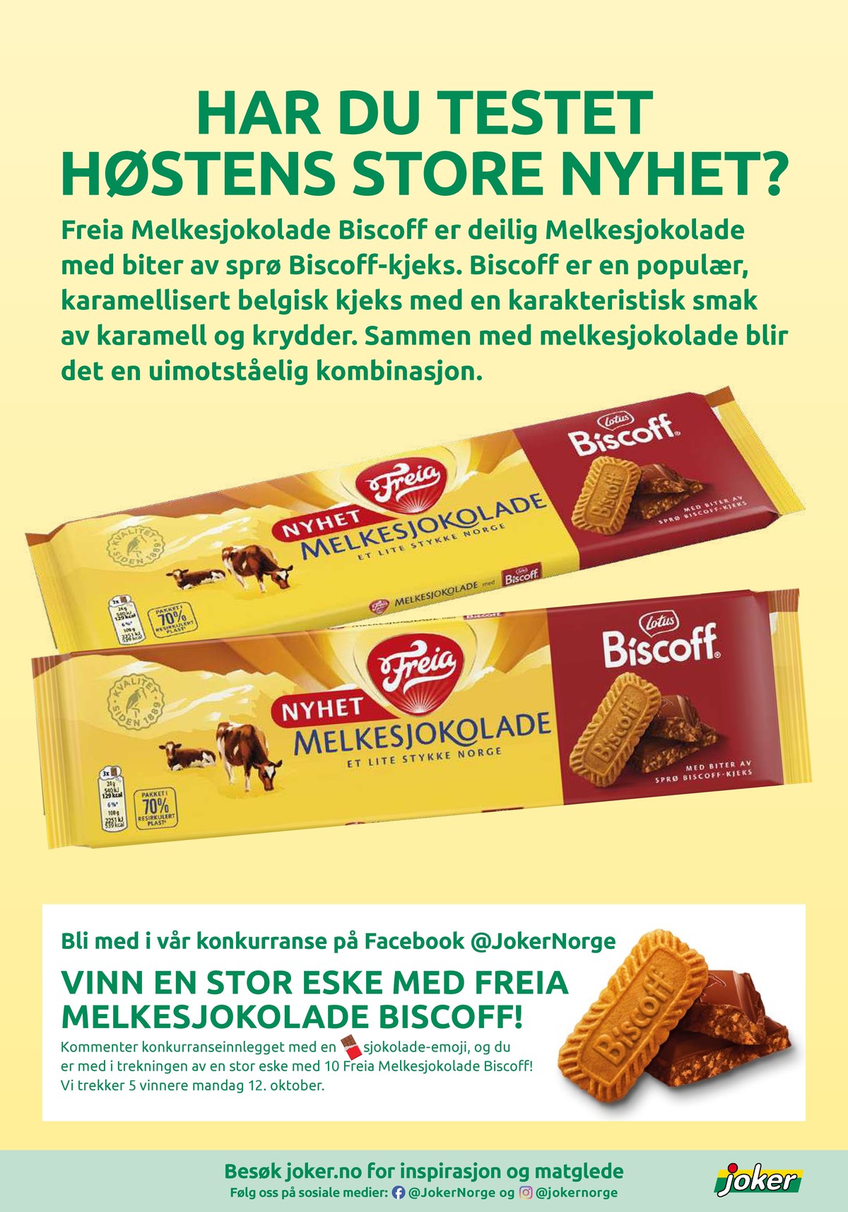 Se Joker kundeavis for uge 41 på Tilbudsuken.no. Se gode tilbud på mange varer. Les kundeavisen her! Side 2