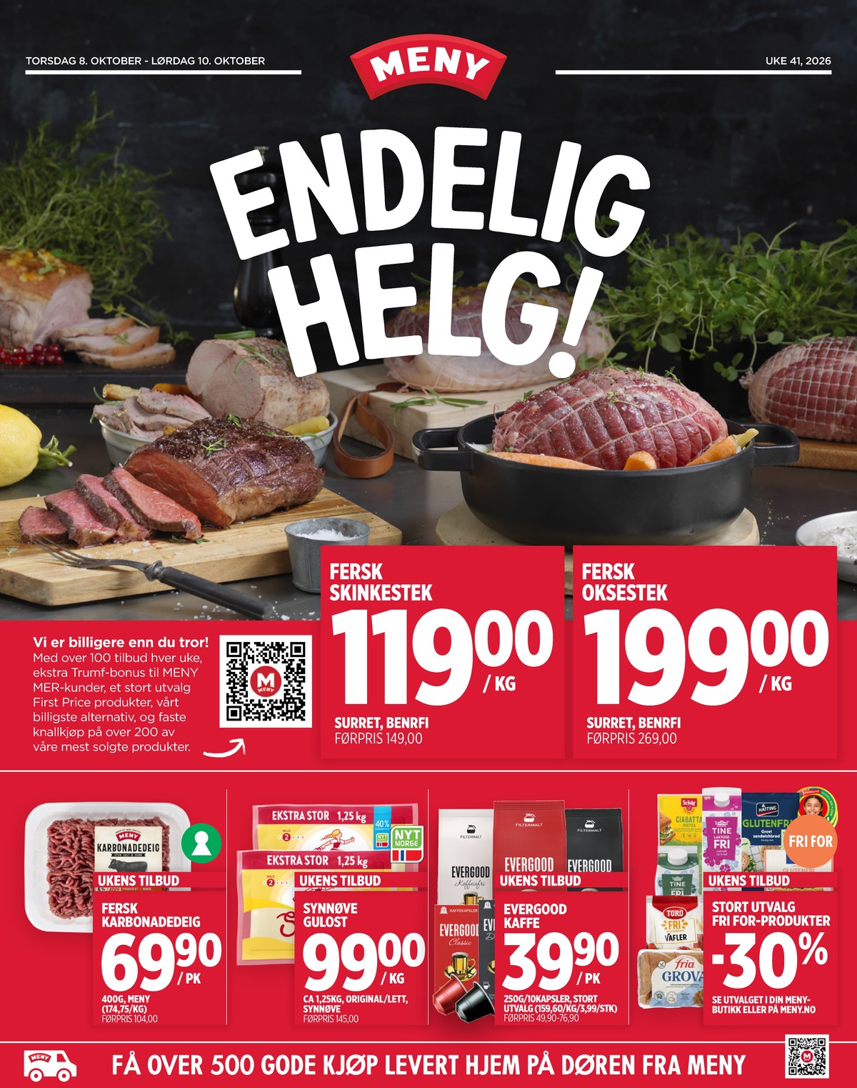 Se Meny kundeavis for uge 41 på Tilbudsuken.no. Se gode tilbud på mange varer. Les kundeavisen her! Side 1