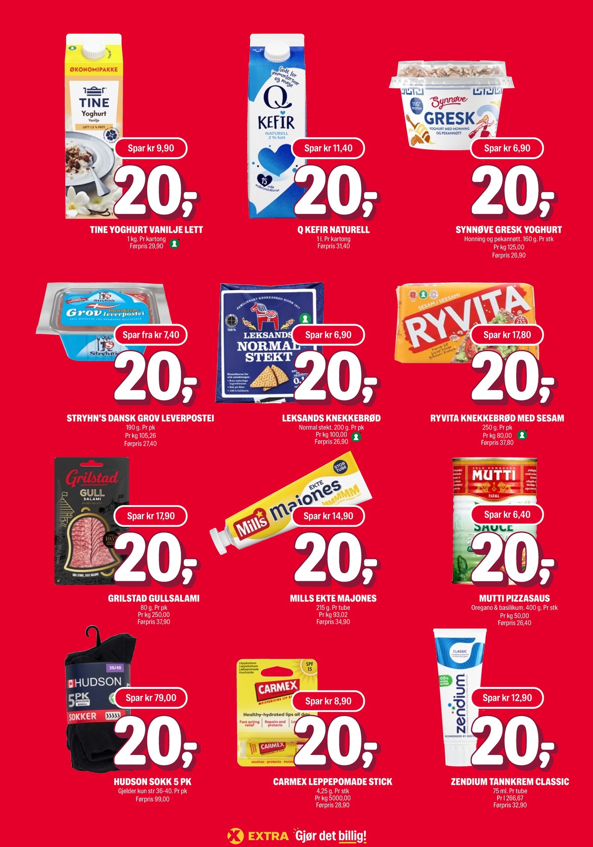Se Coop Extra kundeavis for uke 42 på Tilbudsuken.no. Se gode tilbud på mange varer, f.eks. vanilje yoghurt tine eller kefir q. Les kundeavisen her! Side 6