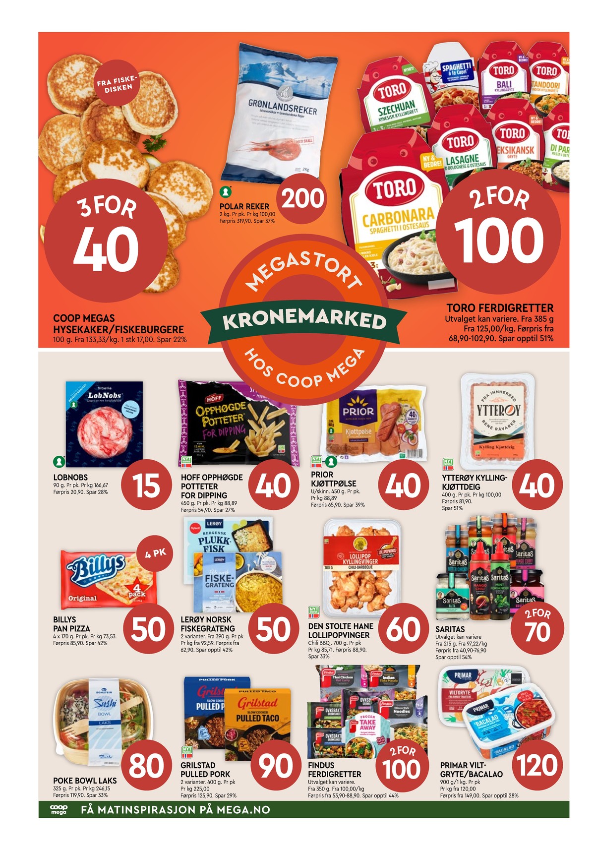 Se Coop Mega kundeavis for uke 42 på Tilbudsuken.no. Se gode tilbud på mange varer, f.eks. delikatesse coop eller reker polar seafood. Les kundeavisen her! Side 2