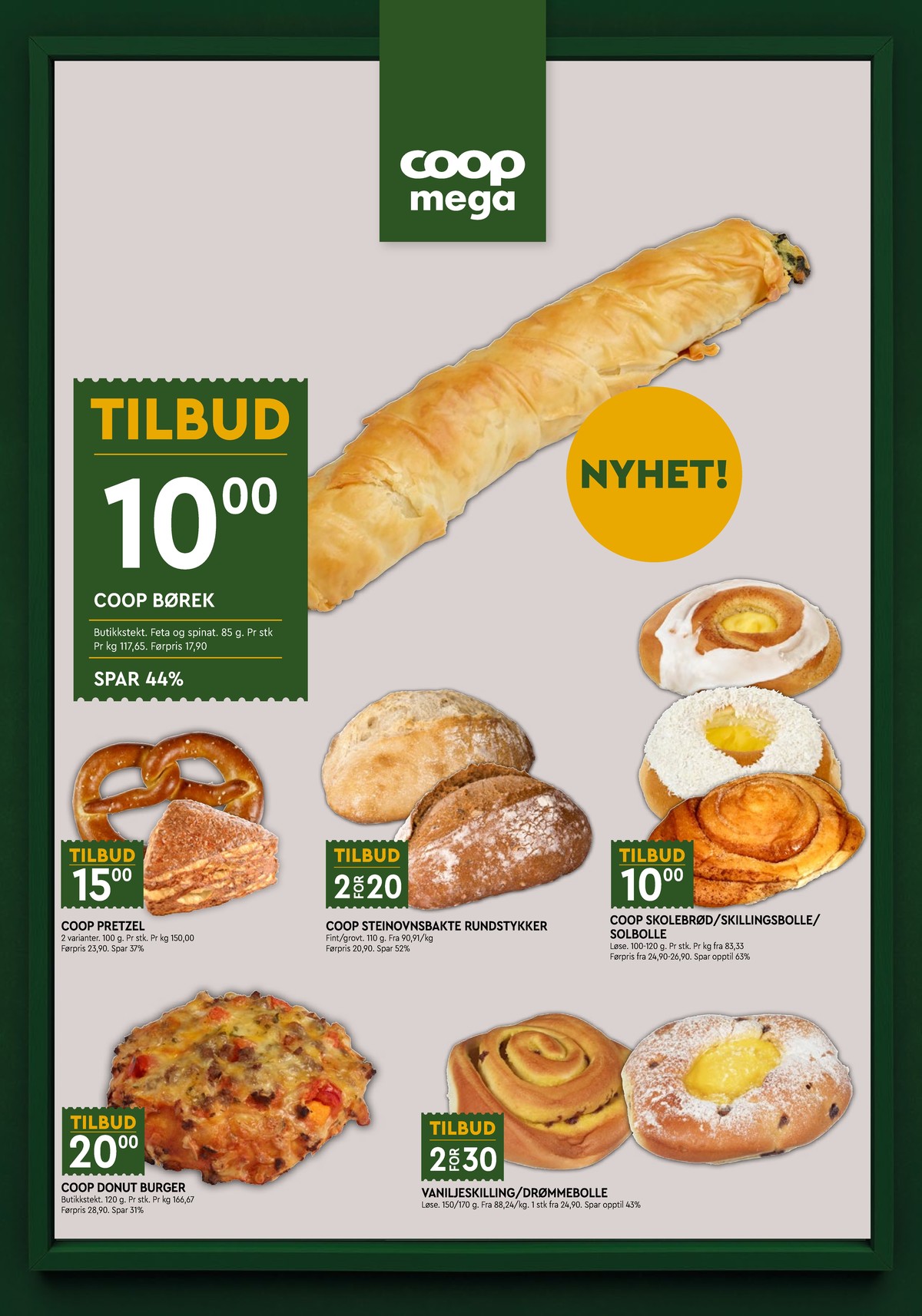 Se Coop Mega kundeavis for uge 42 på Tilbudsuken.no. Se gode tilbud på mange varer. Les kundeavisen her! Side 9