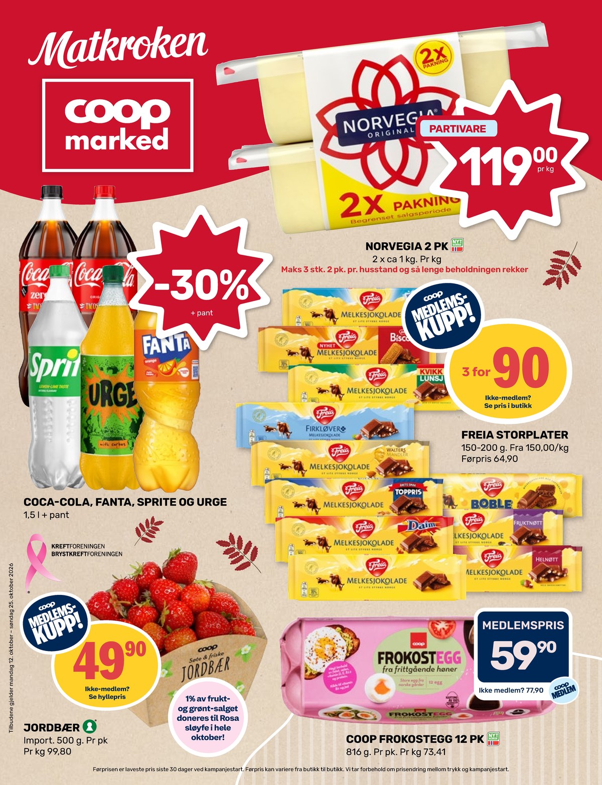 Se Coop Marked kundeavis for uge 42 på Tilbudsuken.no. Se gode tilbud på mange varer. Les kundeavisen her! Side 1