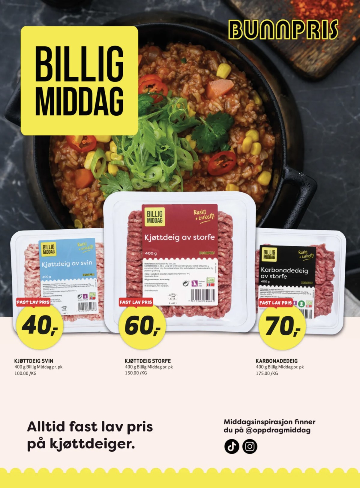 Se Bunnpris kundeavis for uge 42 på Tilbudsuken.no. Se gode tilbud på mange varer. Les kundeavisen her! Side 15