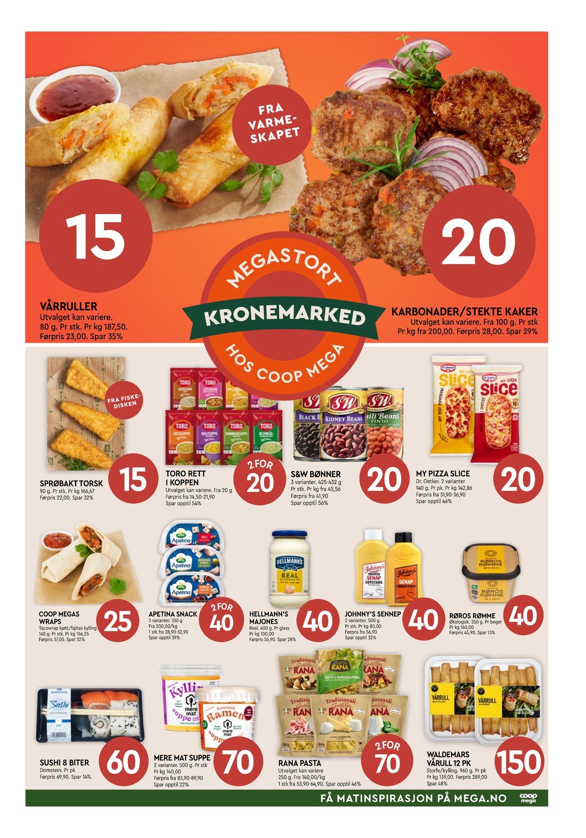 Se Coop Mega kundeavis for uge 42 på Tilbudsuken.no. Se gode tilbud på mange varer. Les kundeavisen her! Side 3