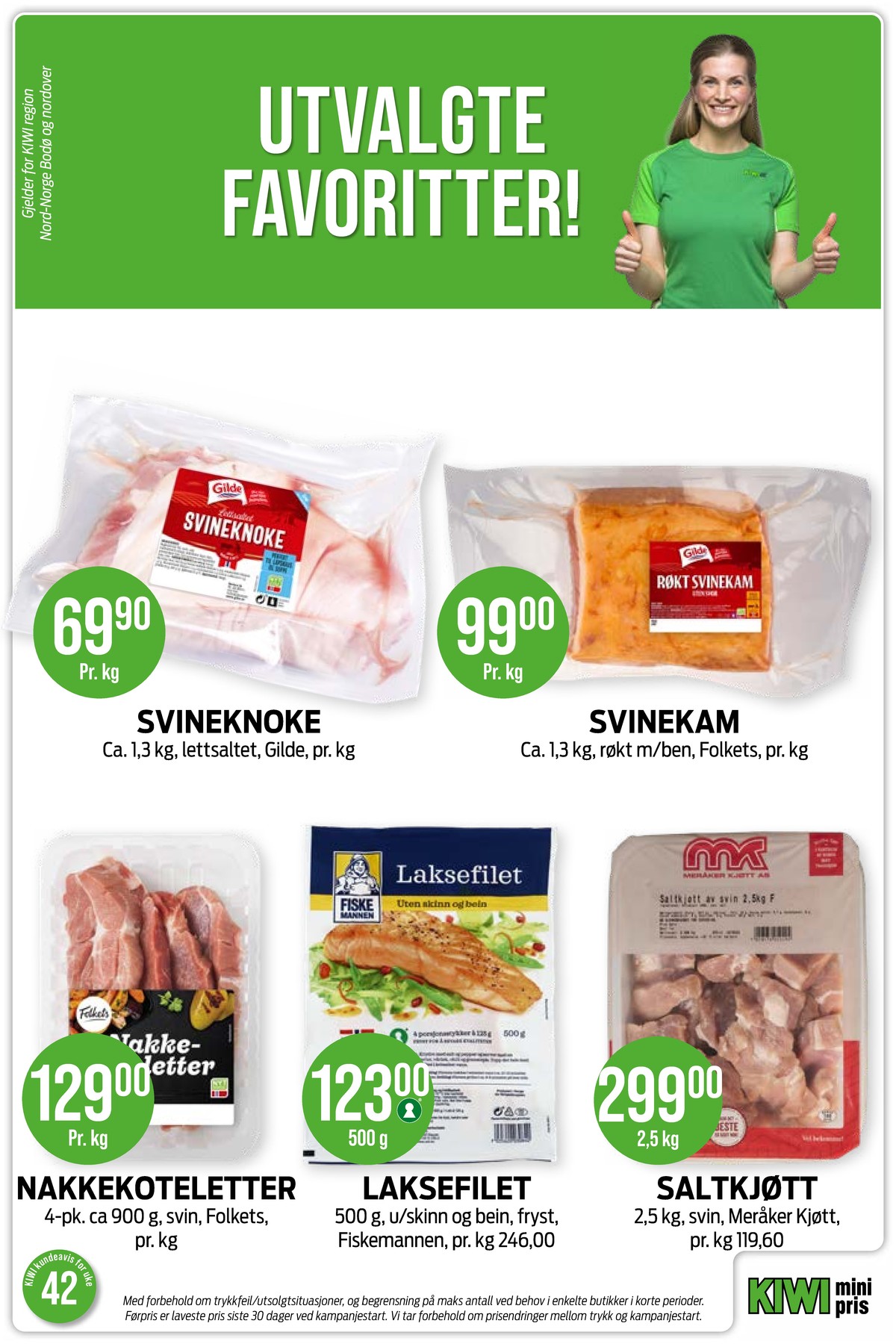 Se Kiwi kundeavis for uke 42 på Tilbudsuken.no. Se gode tilbud på mange varer, f.eks. svineknoker gilde eller svinekam folkets. Les kundeavisen her! Side 17