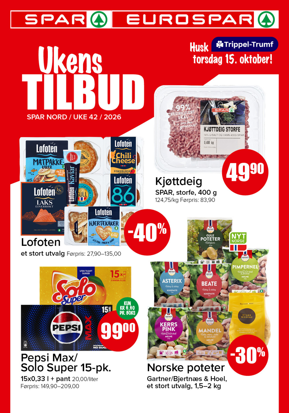 Se Spar - Eurospar kundeavis for uge 42 på Tilbudsuken.no. Se gode tilbud på mange varer. Les kundeavisen her! Side 1