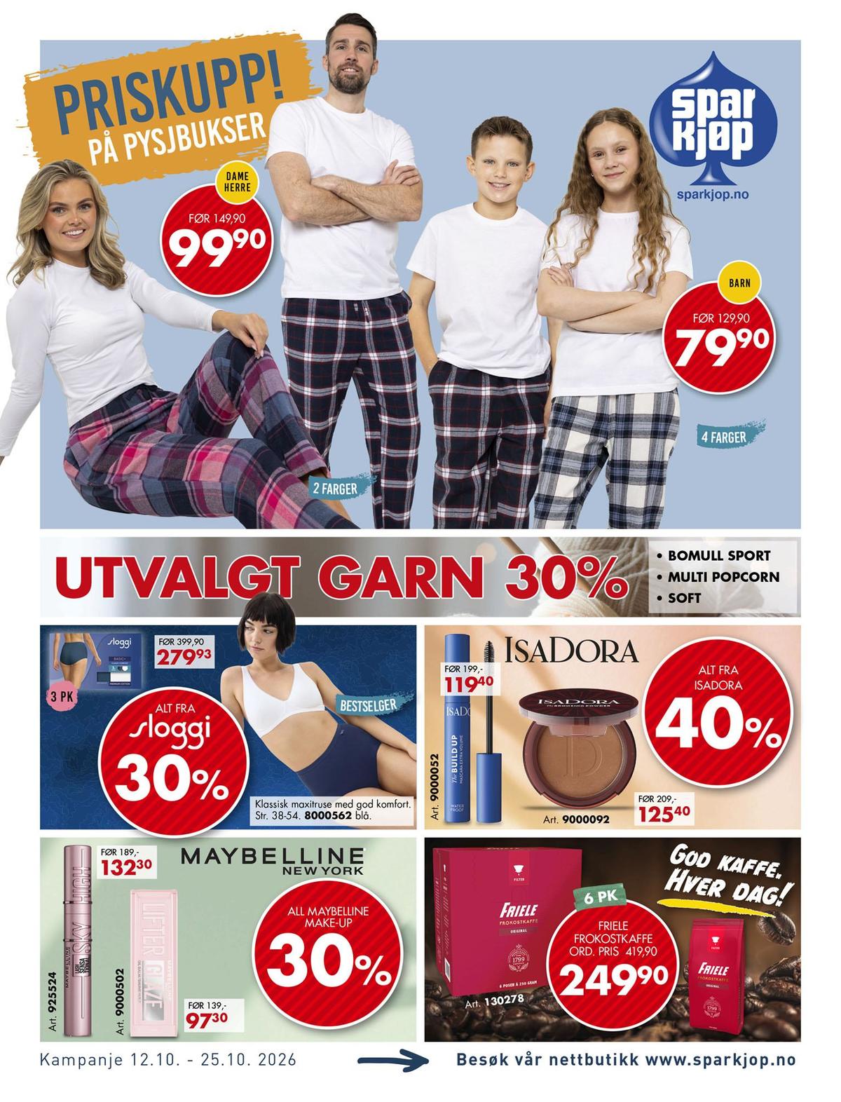 Se Sparkjøp kundeavis for uke 42 på Tilbudsuken.no. Se gode tilbud på mange varer, f.eks. mascara isadora eller pudder isadora. Les kundeavisen her! Side 1