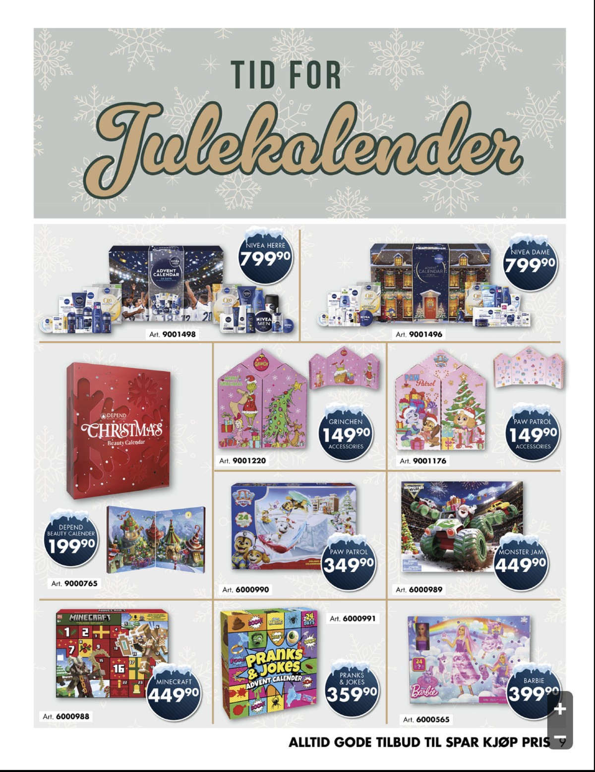 Se Sparkjøp kundeavis for uge 43 på Tilbudsuken.no. Se gode tilbud på mange varer. Les kundeavisen her! Side 9