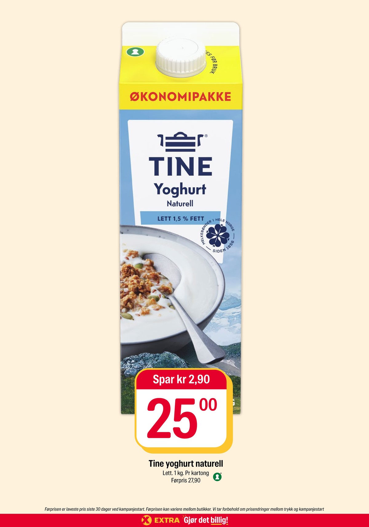 Se Coop Extra kundeavis for uke 43 på Tilbudsuken.no. Se gode tilbud på mange varer, f.eks. naturell 1,5% yoghurt tine eller andre varer. Les kundeavisen her! Side 14