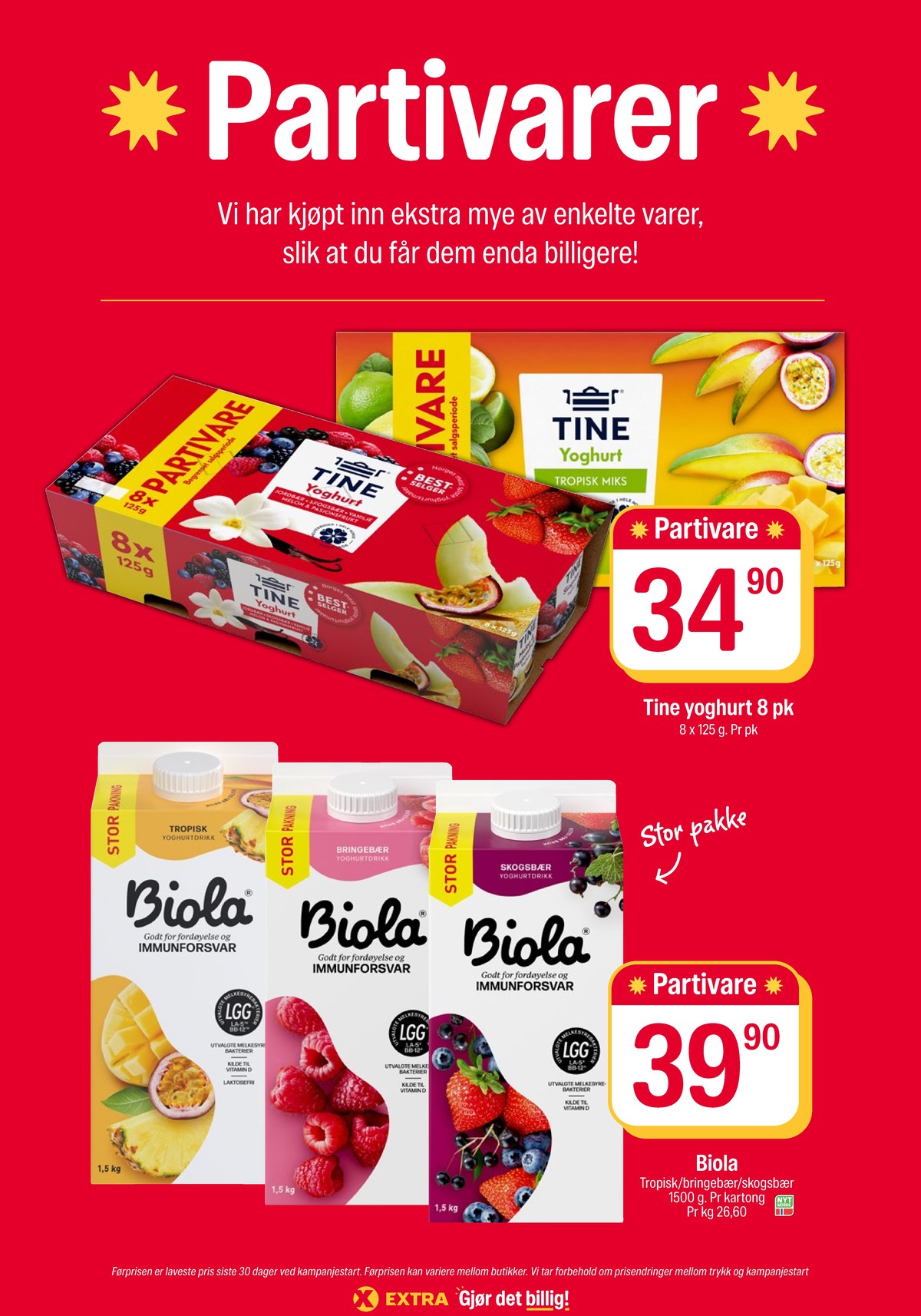 Se Coop Extra kundeavis for uke 43 på Tilbudsuken.no. Se gode tilbud på mange varer, f.eks. sesong høst/vinter yoghurt tine eller tropisk yoghurt tine junior. Les kundeavisen her! Side 19