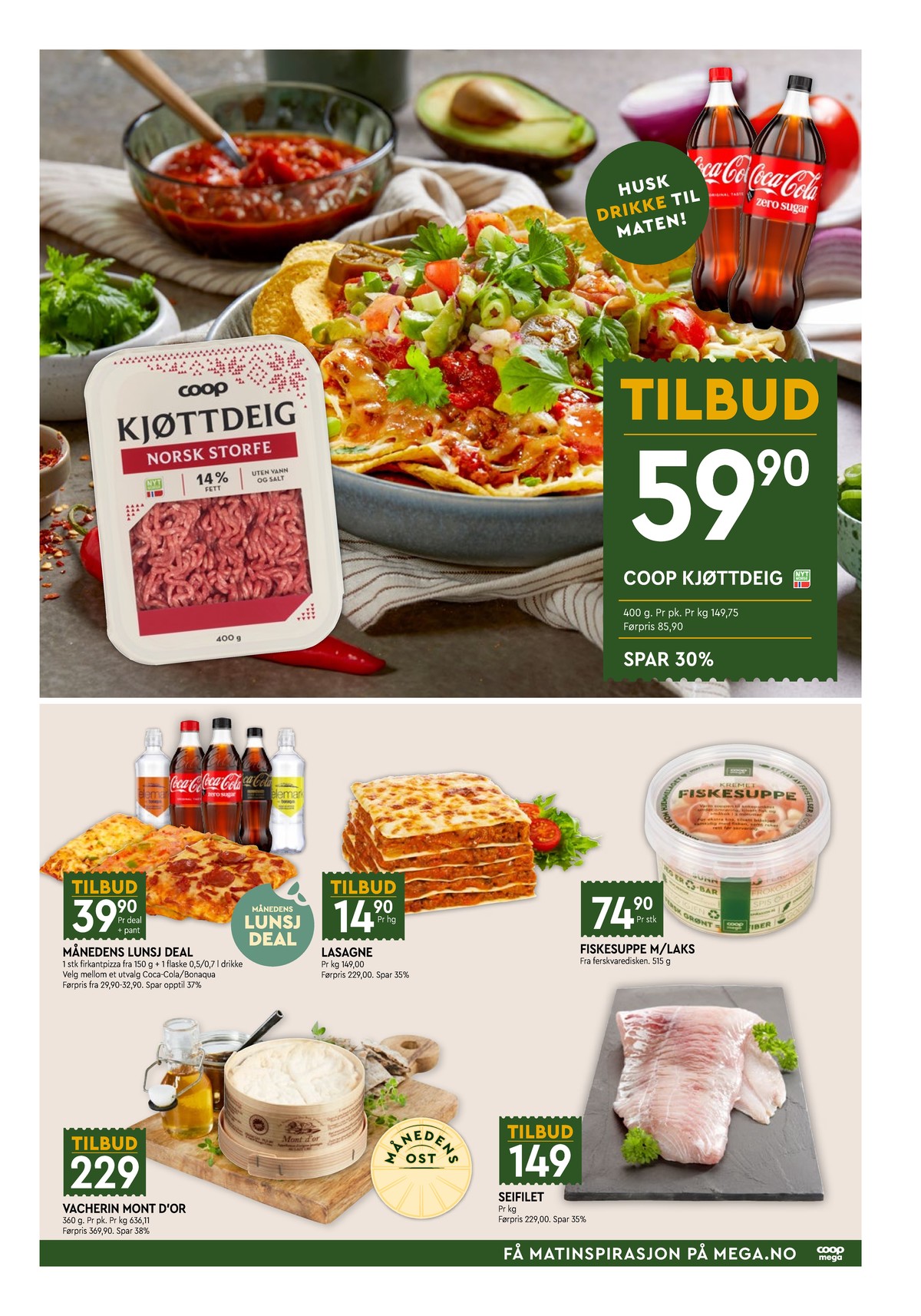Se Coop Mega kundeavis for uge 43 på Tilbudsuken.no. Se gode tilbud på mange varer. Les kundeavisen her! Side 5