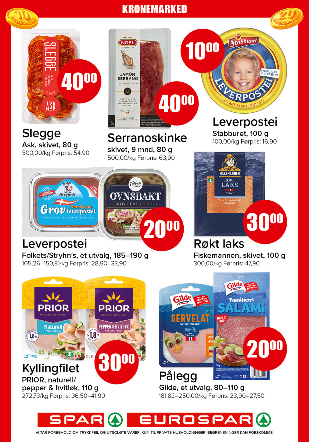 Se Spar - Eurospar kundeavis for uke 43 på Tilbudsuken.no. Se gode tilbud på mange varer, f.eks. salami jåla eller serranoskinke noel. Les kundeavisen her! Side 11