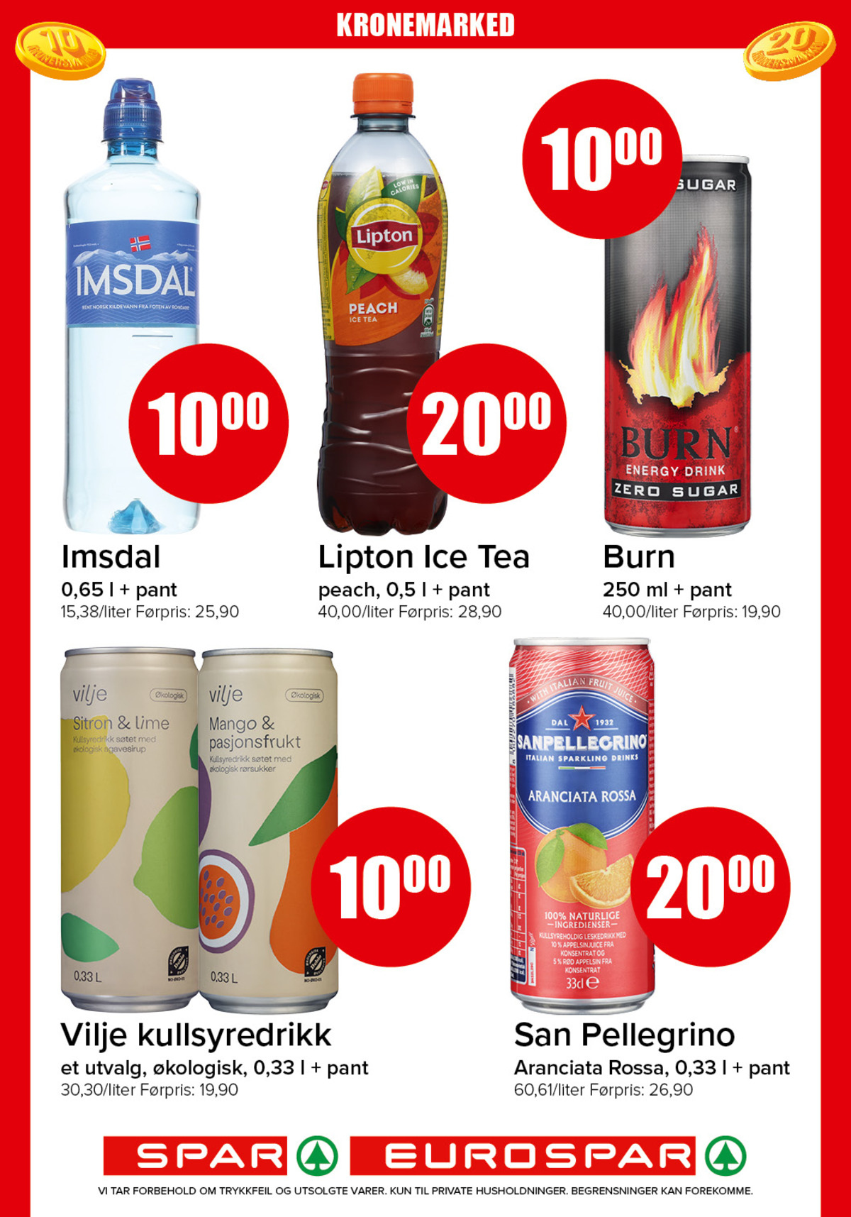 Se Spar - Eurospar kundeavis for uke 43 på Tilbudsuken.no. Se gode tilbud på mange varer, f.eks. energidrikk burn eller aranciata rossa san pellegrino. Les kundeavisen her! Side 14