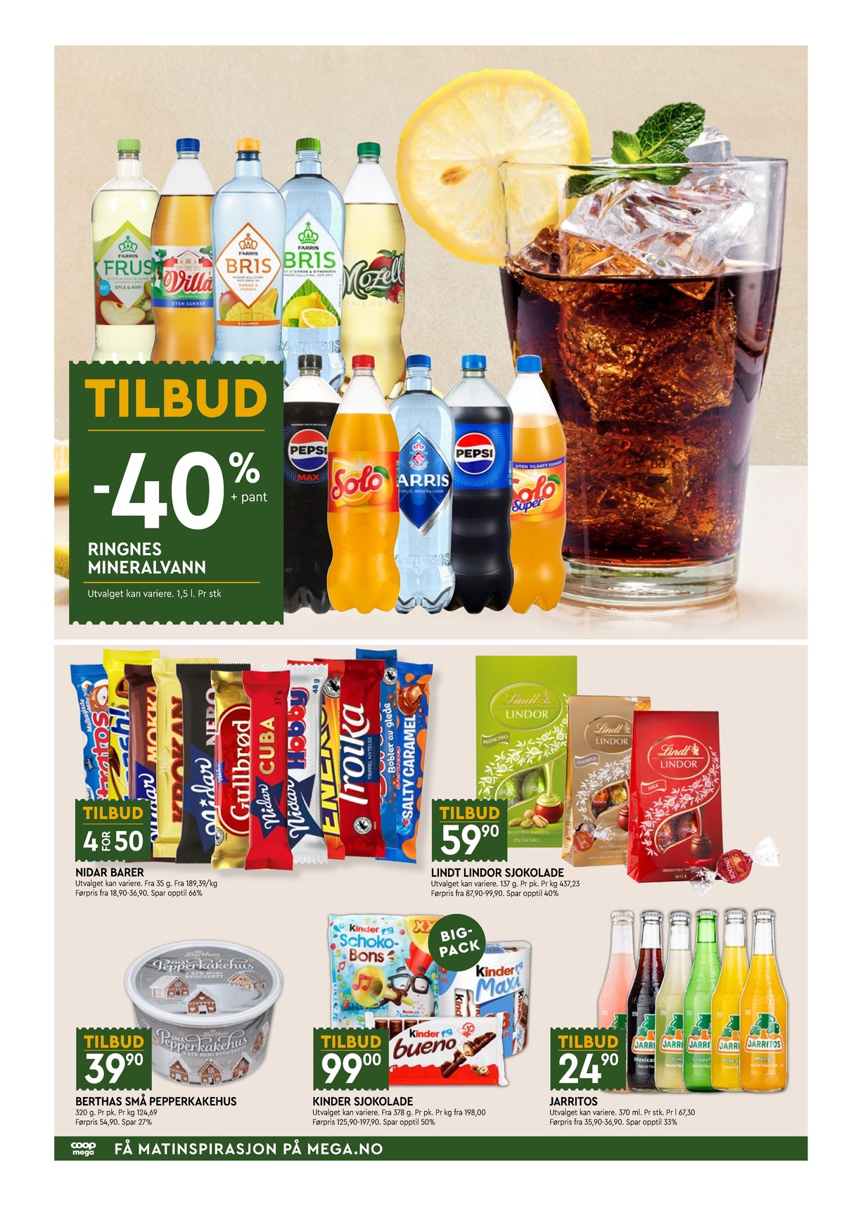 Se Coop Mega kundeavis for uke 44 på Tilbudsuken.no. Se gode tilbud på mange varer, f.eks. sjokoladebar smash! eller andre varer. Les kundeavisen her! Side 6