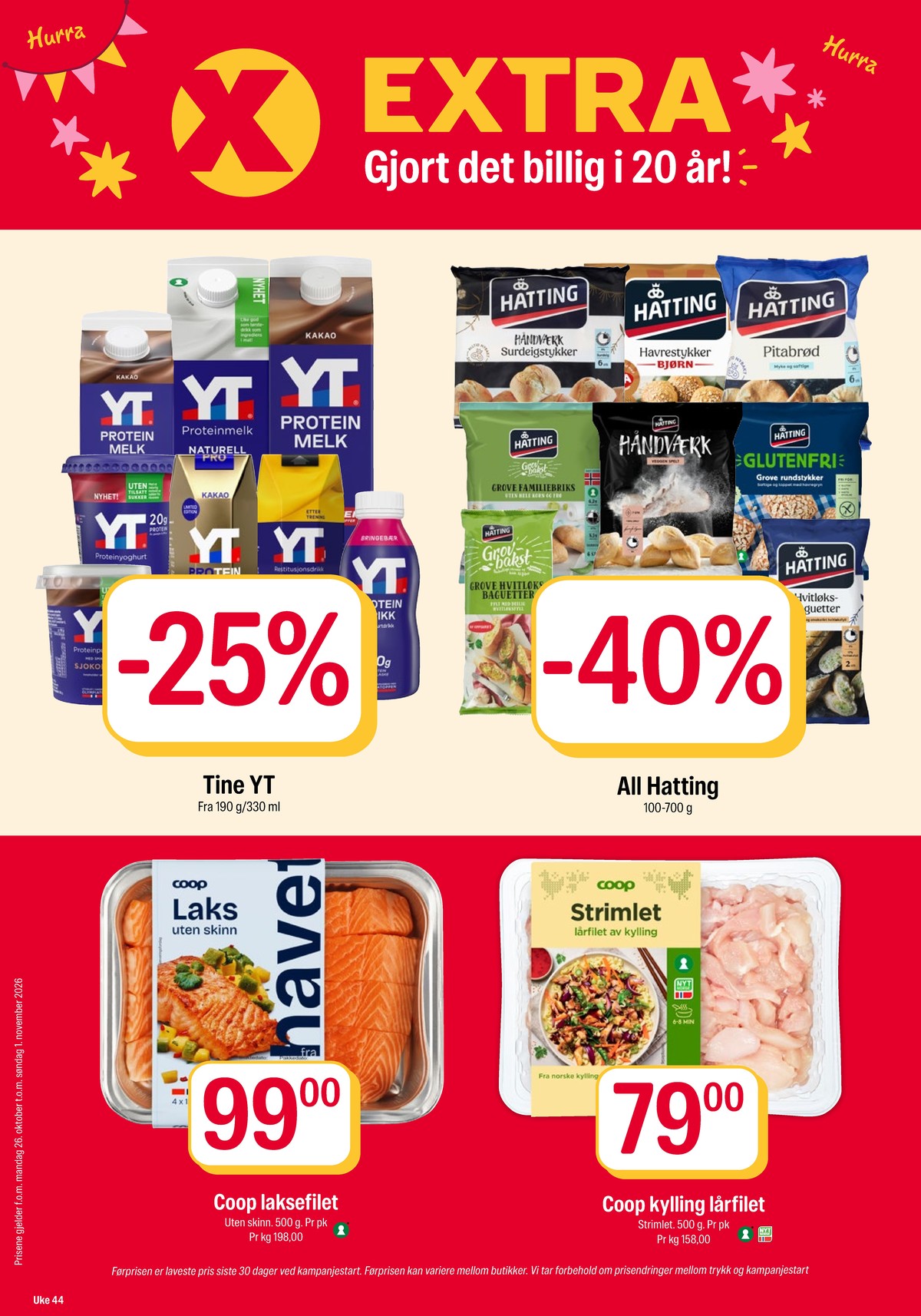 Se Coop Extra kundeavis for uge 44 på Tilbudsuken.no. Se gode tilbud på mange varer. Les kundeavisen her! Side 1