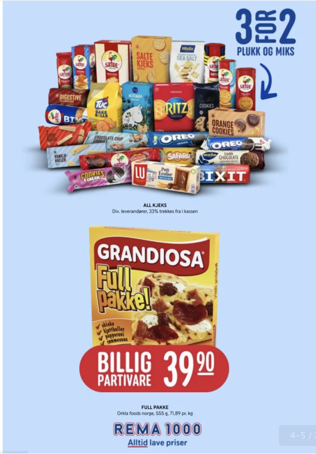 Se Rema 1000 kundeavis for uge 44 på Tilbudsuken.no. Se gode tilbud på mange varer. Les kundeavisen her! Side 4