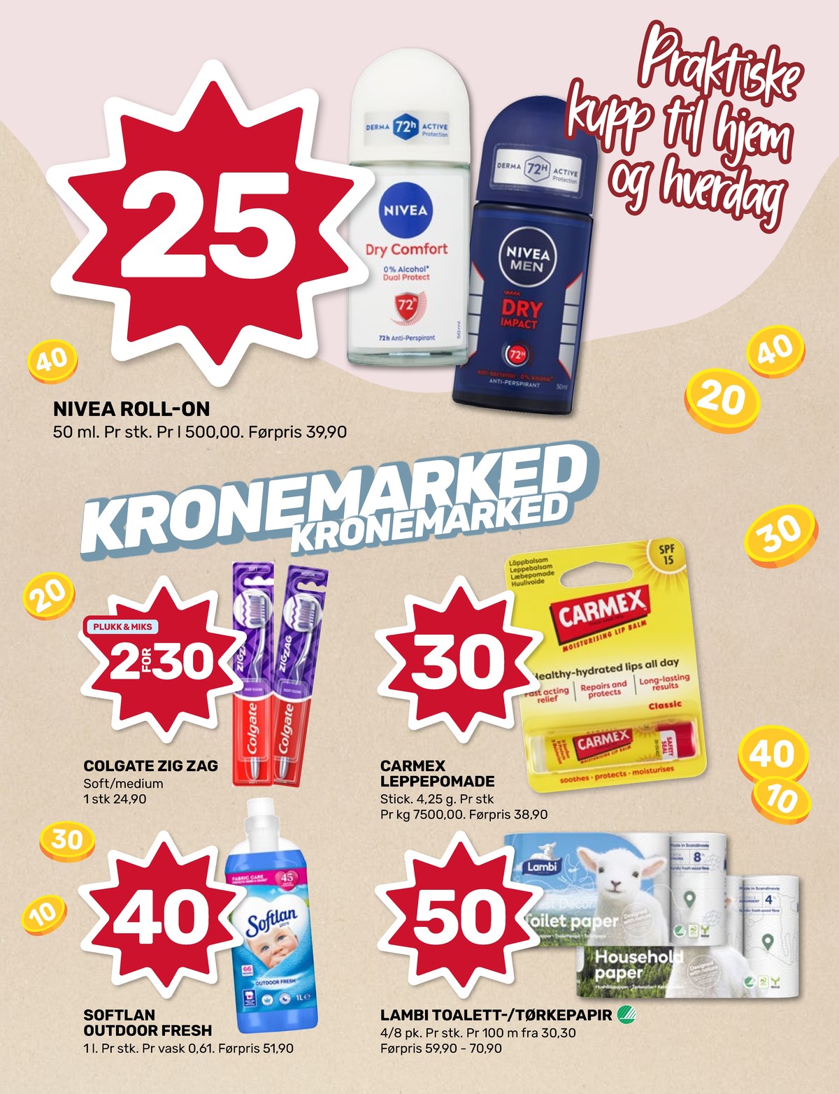 Se Matkroken kundeavis for uke 44 på Tilbudsuken.no. Se gode tilbud på mange varer, f.eks. roll-on nivea eller tannbørste colgate. Les kundeavisen her! Side 5