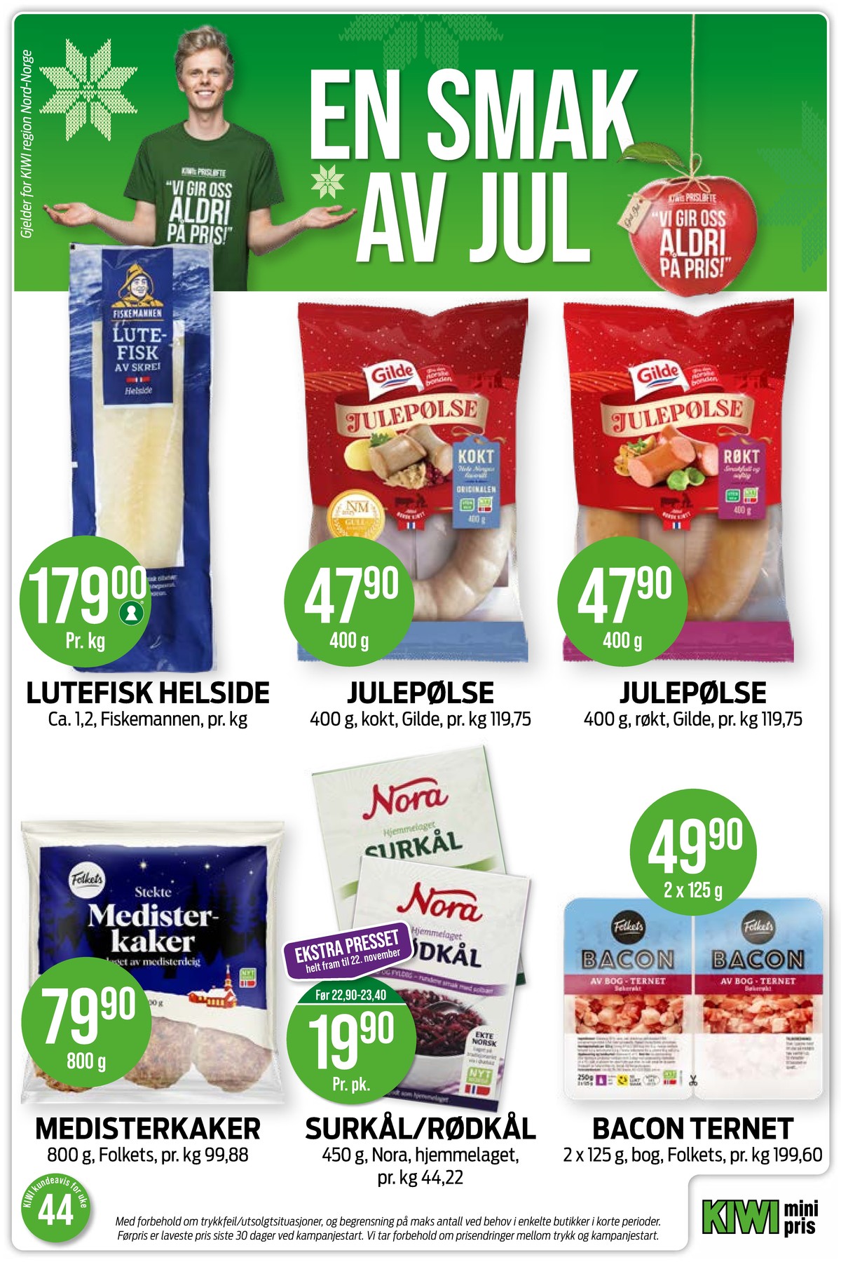 Se Kiwi kundeavis for uke 44 på Tilbudsuken.no. Se gode tilbud på mange varer, f.eks. julepølse gilde eller julepølse gilde. Les kundeavisen her! Side 14