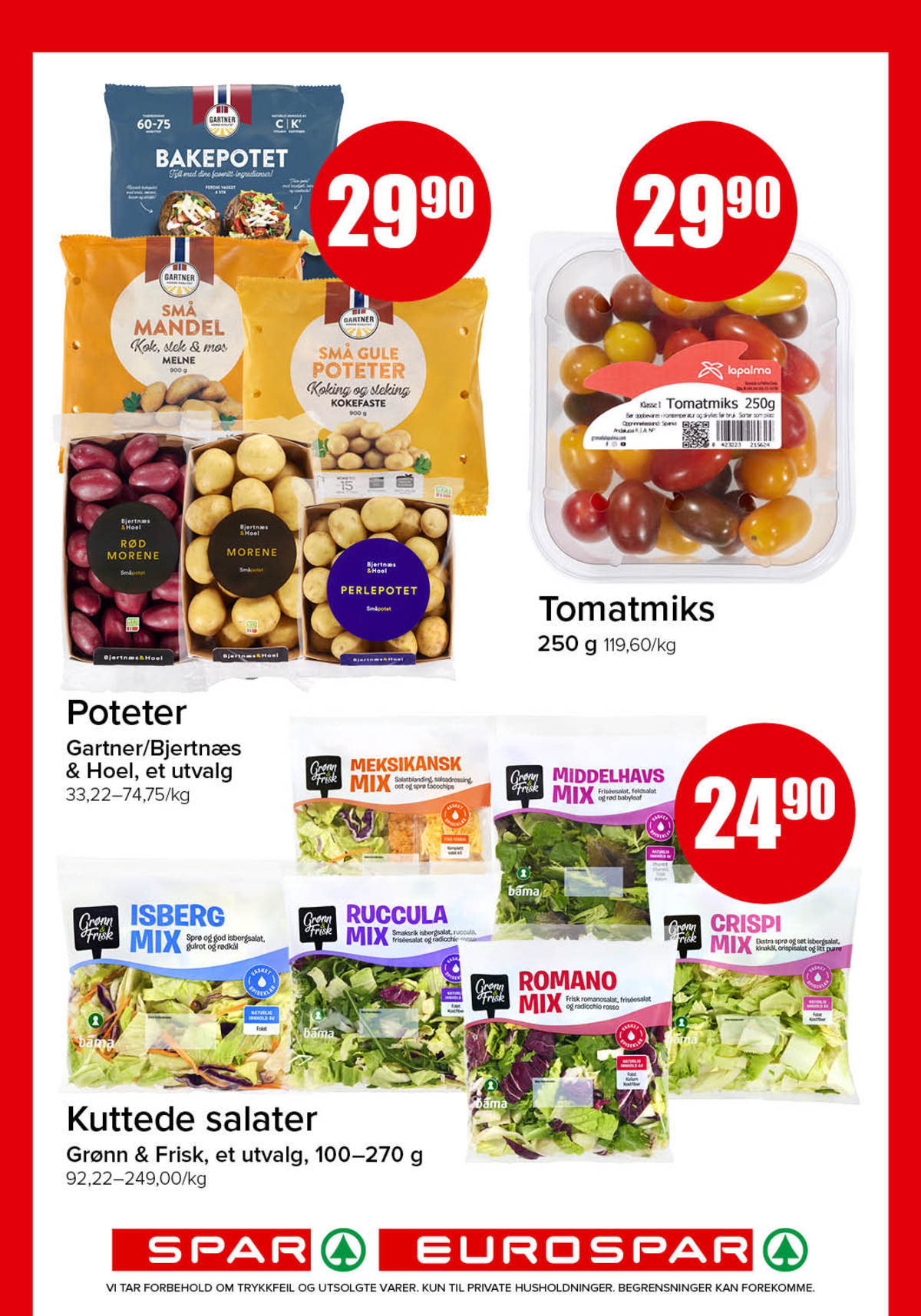 Se Spar - Eurospar kundeavis for uke 44 på Tilbudsuken.no. Se gode tilbud på mange varer, f.eks. tomater ukjent eller poteter gartner. Les kundeavisen her! Side 2