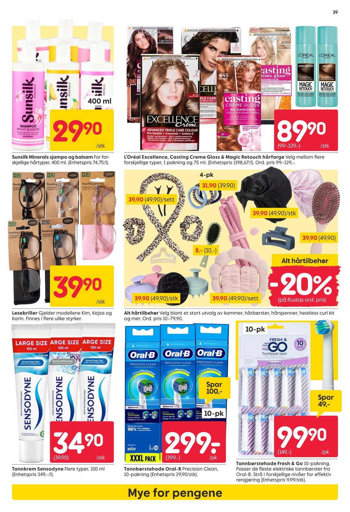 Se Rusta kundeavis for uke 44 på Tilbudsuken.no. Se gode tilbud på mange varer, f.eks. tannkrem sensodyne eller børstehoder braun oral-b. Les kundeavisen her! Side 19