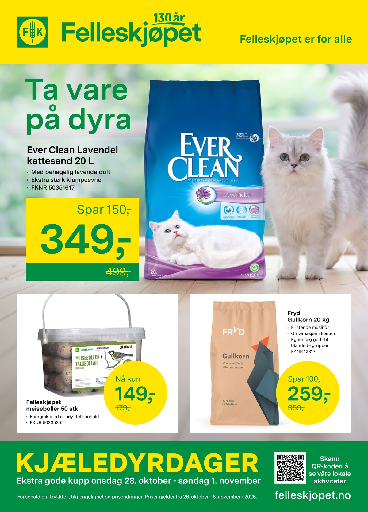 Se Felleskjøpet kundeavis for uge 44 på Tilbudsuken.no. Se gode tilbud på mange varer. Les kundeavisen her! Side 1