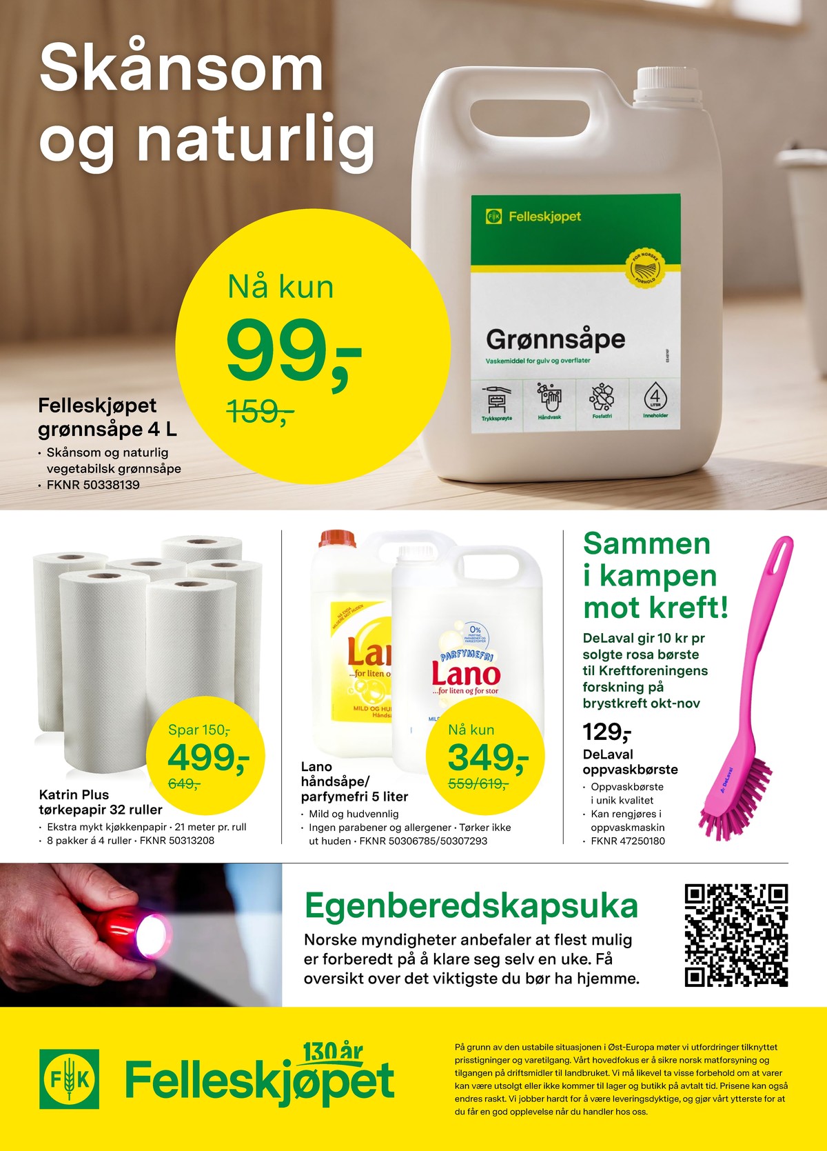Se Felleskjøpet kundeavis for uge 44 på Tilbudsuken.no. Se gode tilbud på mange varer. Les kundeavisen her! Side 8