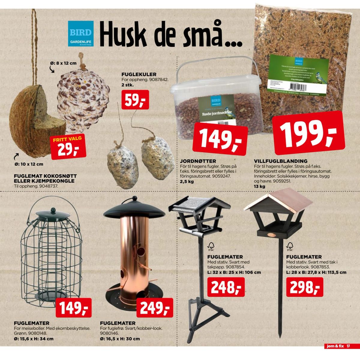 Se Jem & Fix kundeavis for uge 44 på Tilbudsuken.no. Se gode tilbud på mange varer. Les kundeavisen her! Side 17