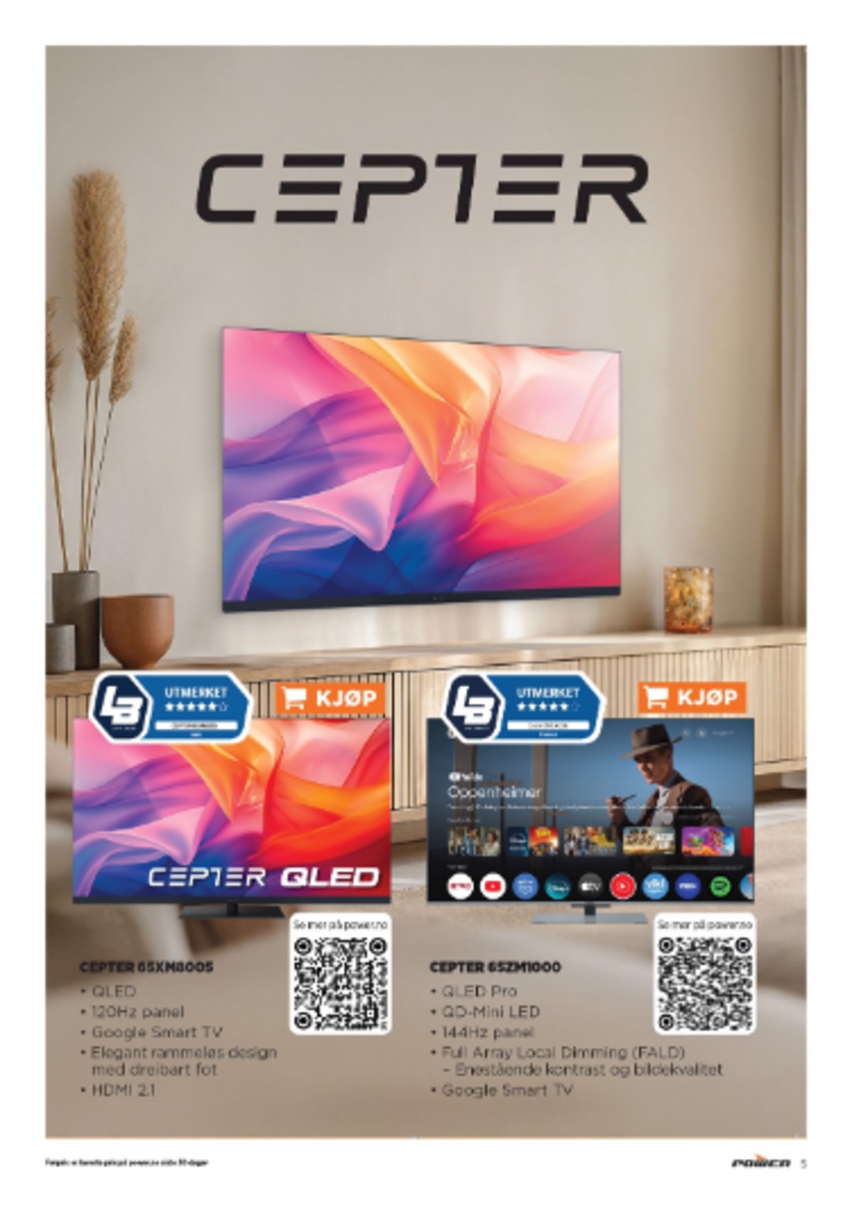 Se Power kundeavis for uge 5 på Tilbudsuken.no. Se gode tilbud på mange varer. Les kundeavisen her! Side 5