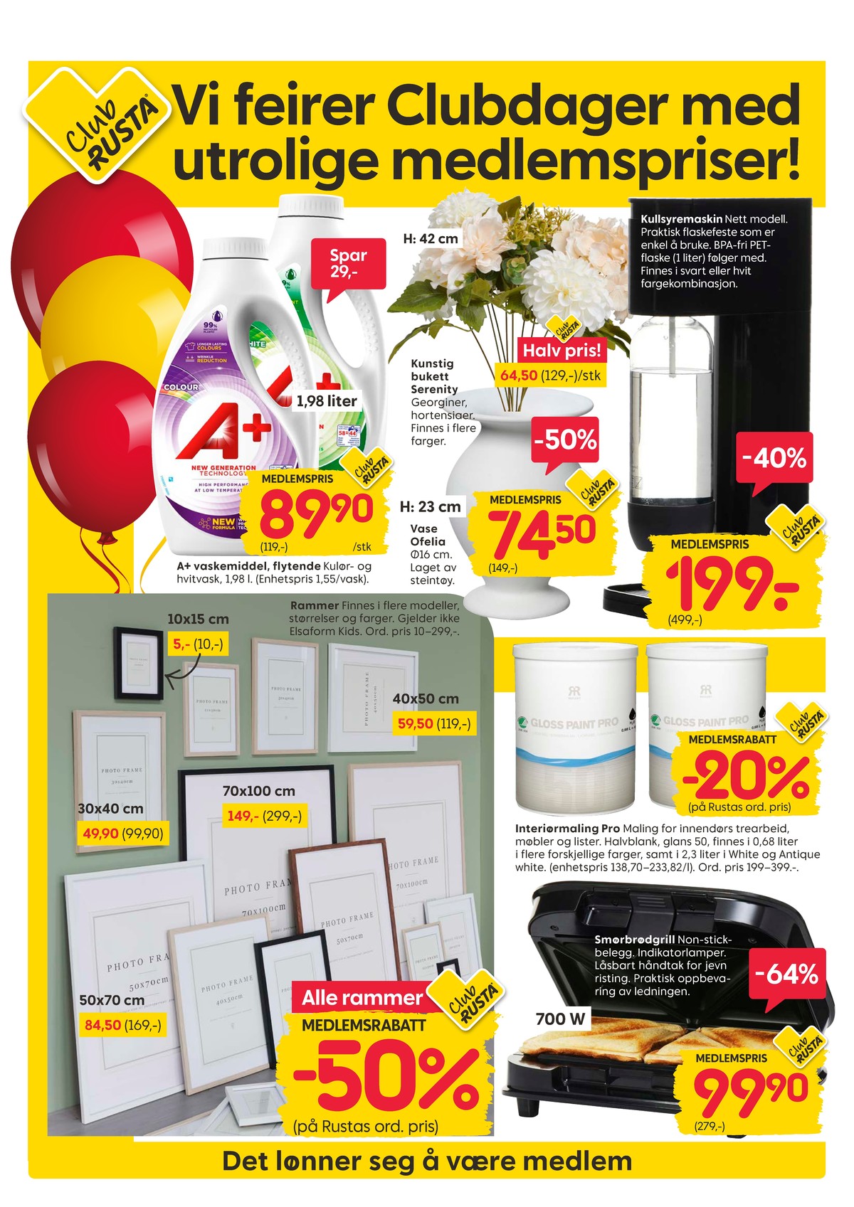 Se Rusta kundeavis for uke 5 på Tilbudsuken.no. Se gode tilbud på mange varer, f.eks. vaskemiddel-flytende a+ eller ramme ukjent. Les kundeavisen her! Side 2