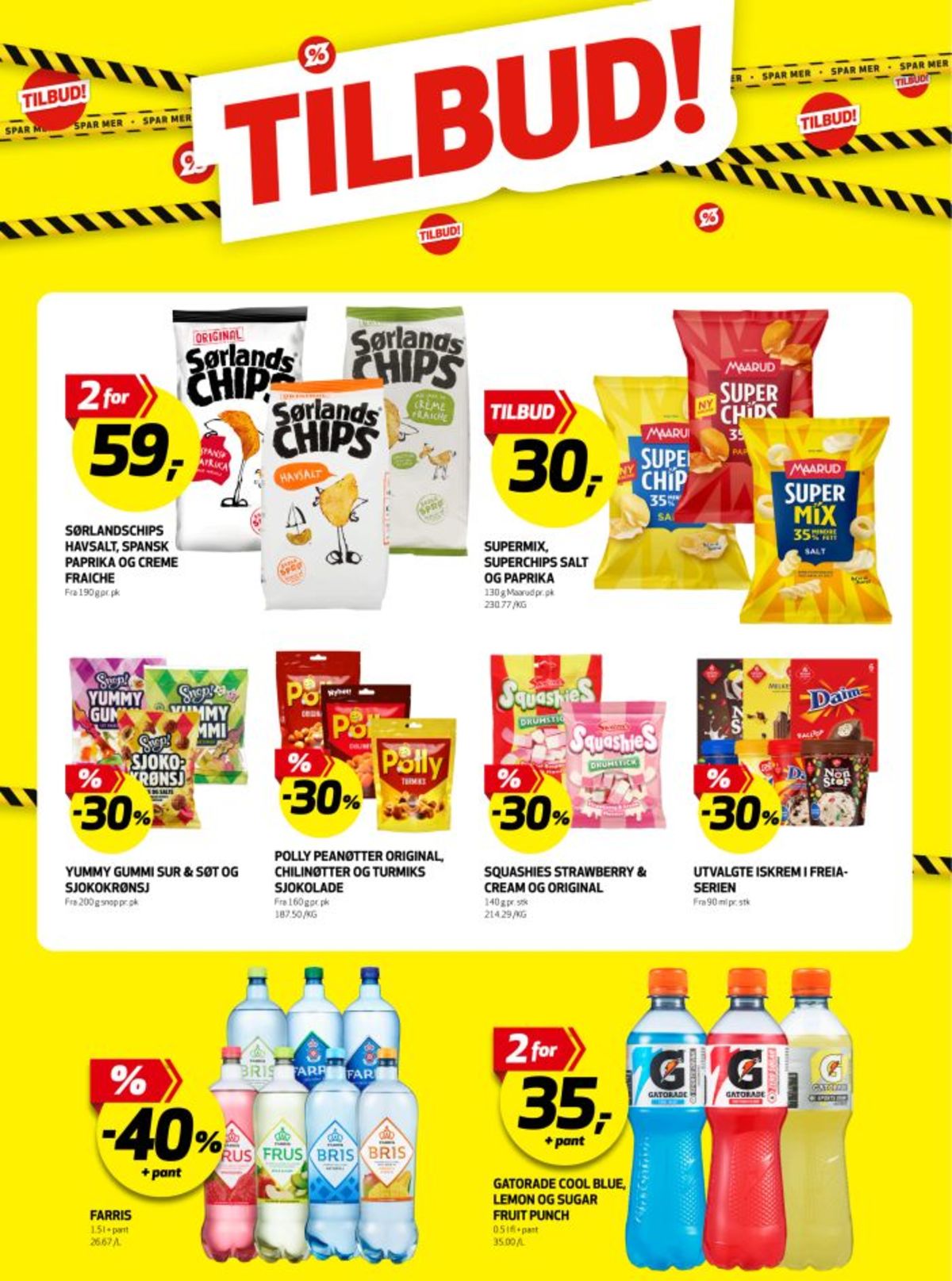 Se Bunnpris kundeavis for uke 5 på Tilbudsuken.no. Se gode tilbud på mange varer, f.eks. mineralvann bris eller mineralvann farris. Les kundeavisen her! Side 18