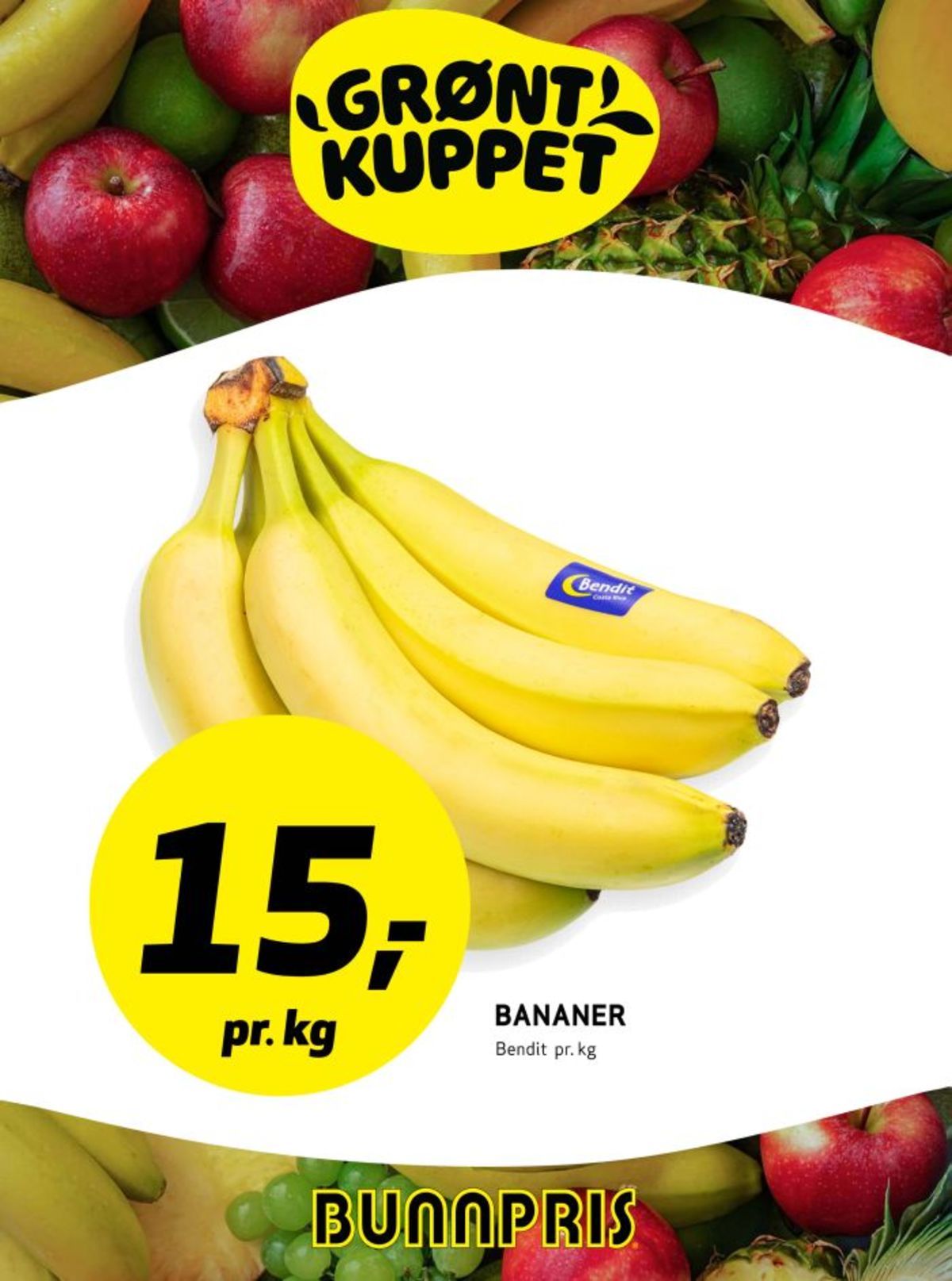 Se Bunnpris kundeavis for uke 5 på Tilbudsuken.no. Se gode tilbud på mange varer, f.eks. banan bendit eller andre varer. Les kundeavisen her! Side 4